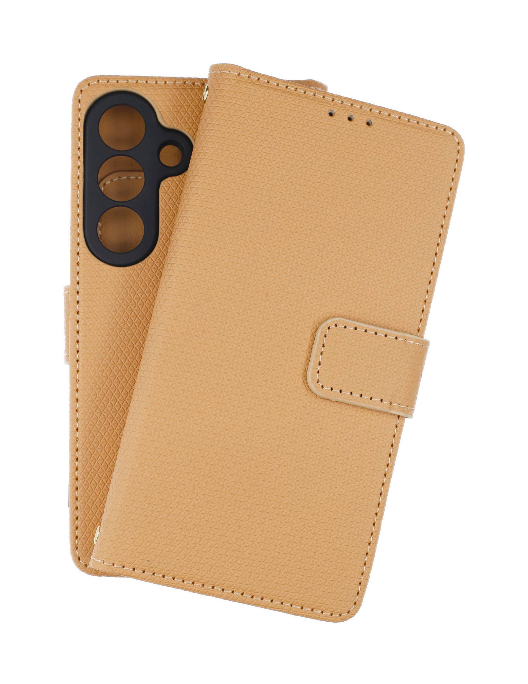 JAMCOVER Bookcase Pyramid Braun für Samsung Galaxy S26 5G