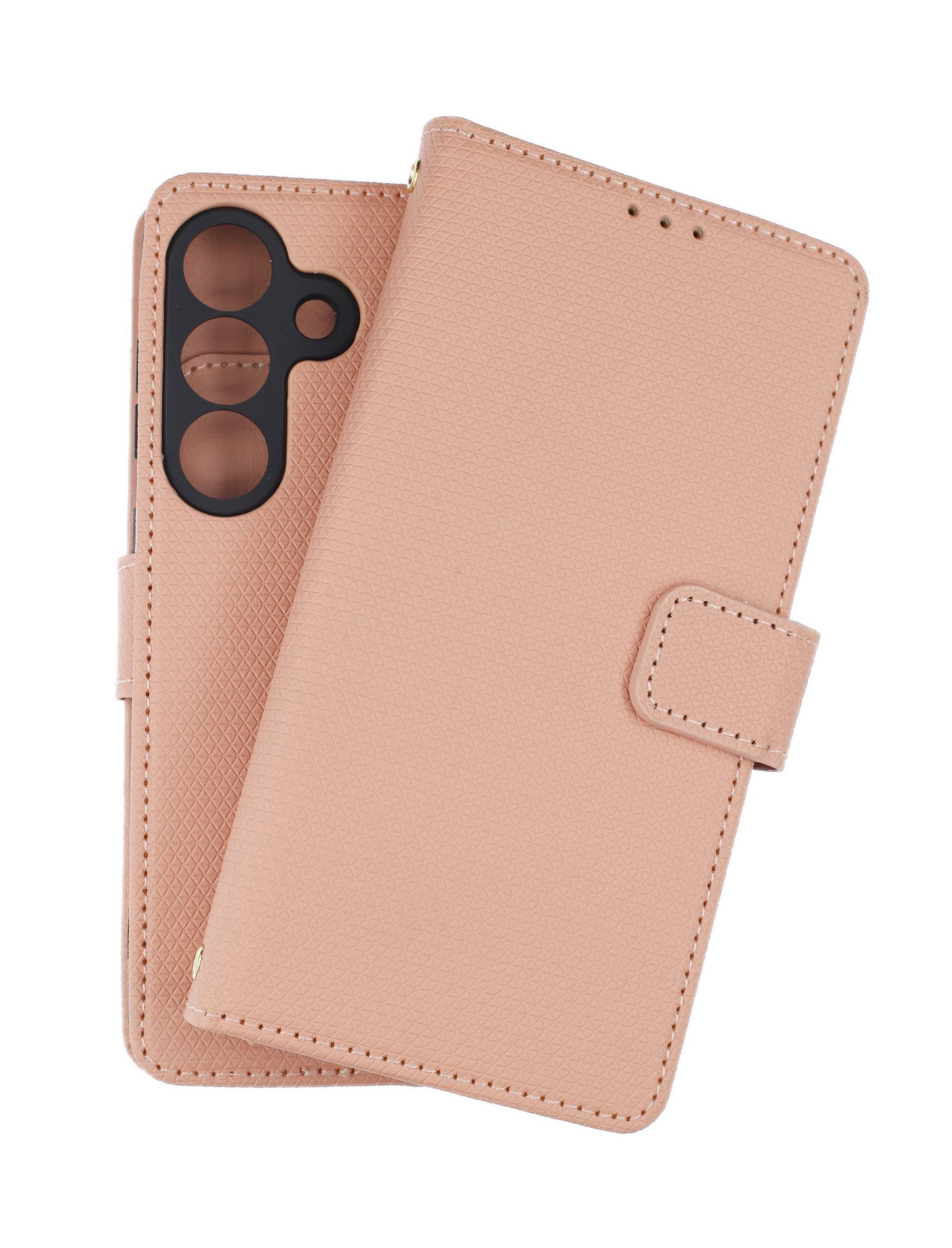 JAMCOVER Bookcase Pyramid Rosa für Samsung Galaxy S26 5G