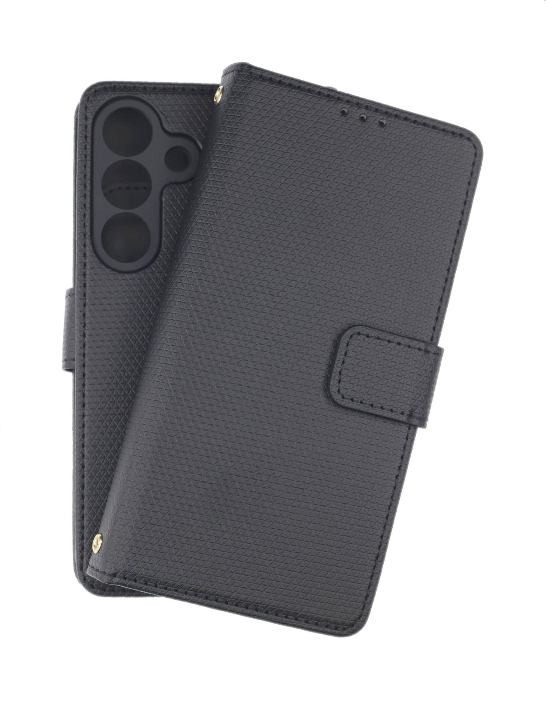 JAMCOVER Bookcase Pyramid Schwarz für Samsung Galaxy S26 5G