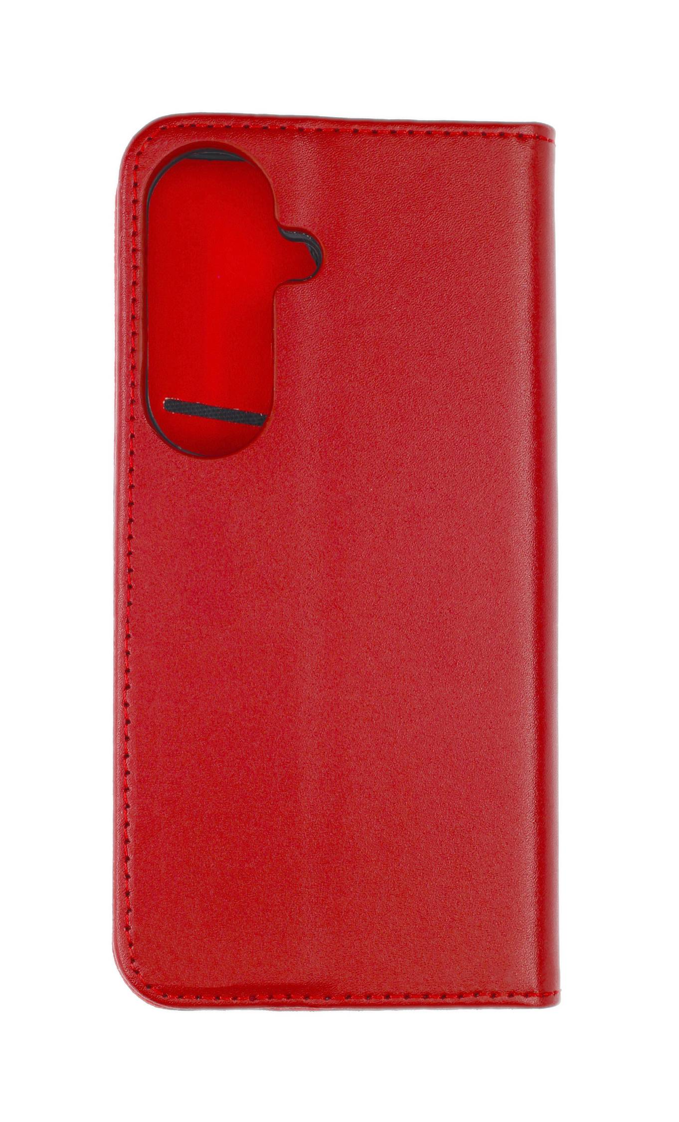 JAMCOVER Echt Leder Bookcover Weinrot für Samsung Galaxy S26 5G