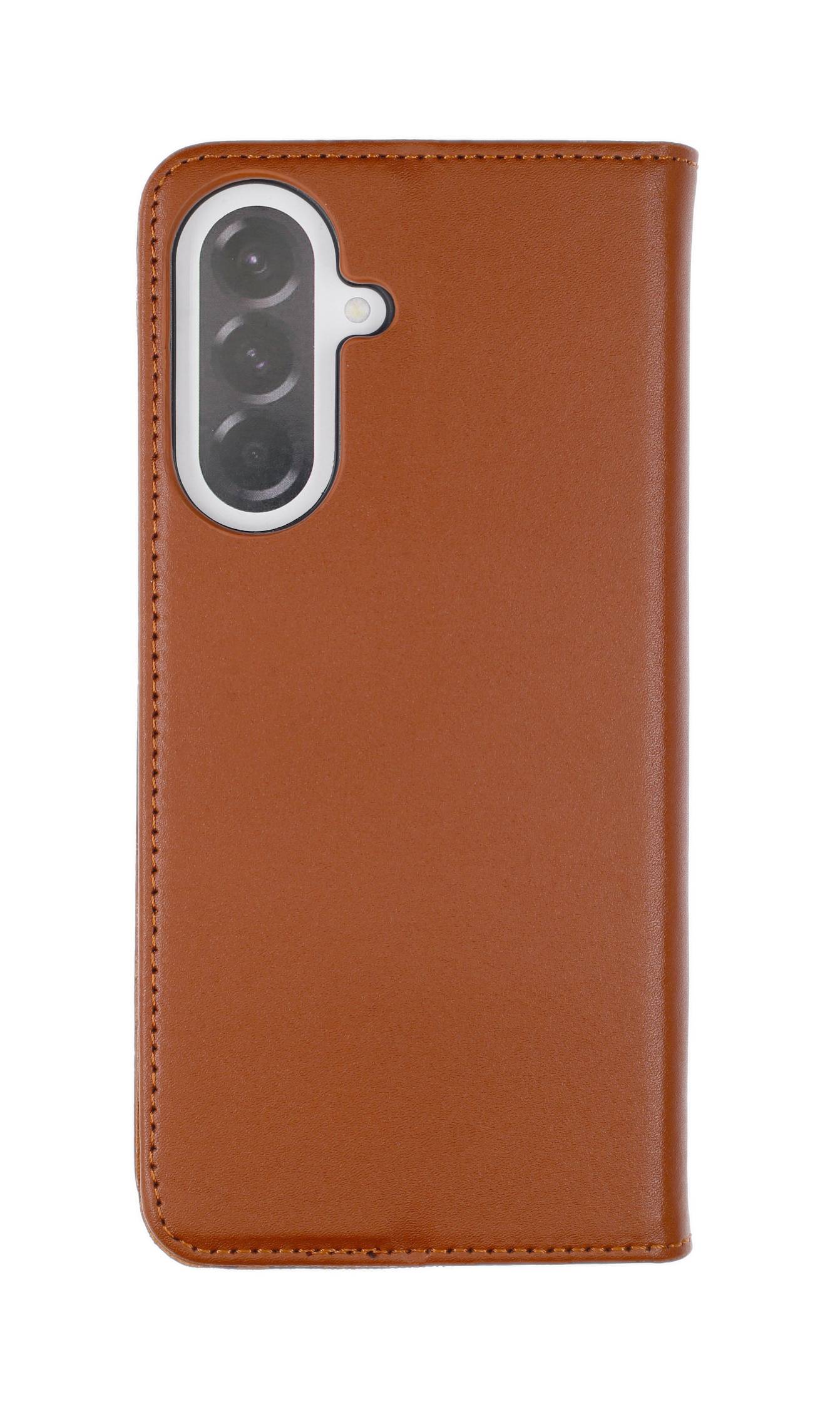 JAMCOVER Echt Leder Bookcover Braun für Samsung Galaxy A37 5G