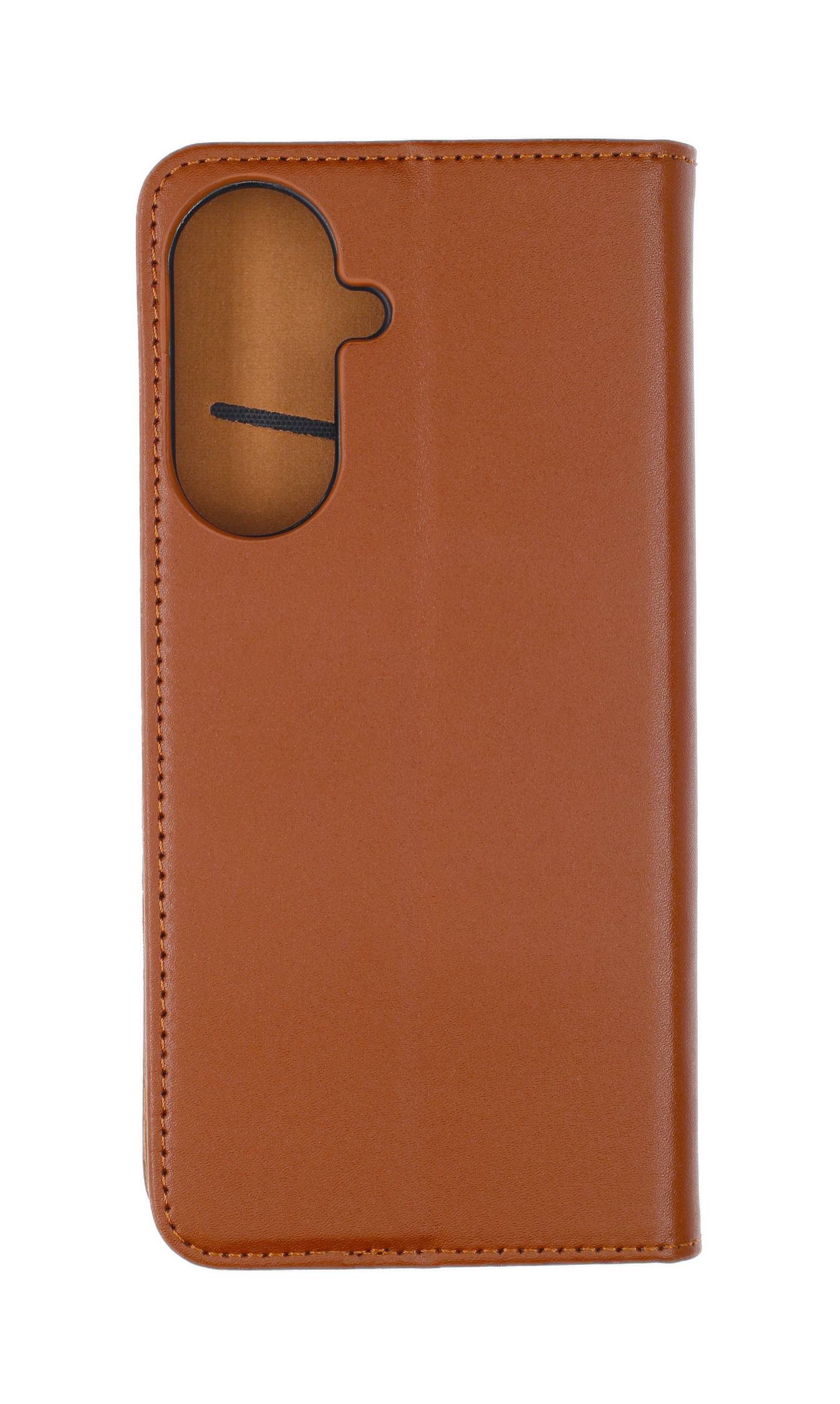 JAMCOVER Echt Leder Bookcover Braun für Samsung Galaxy A37 5G