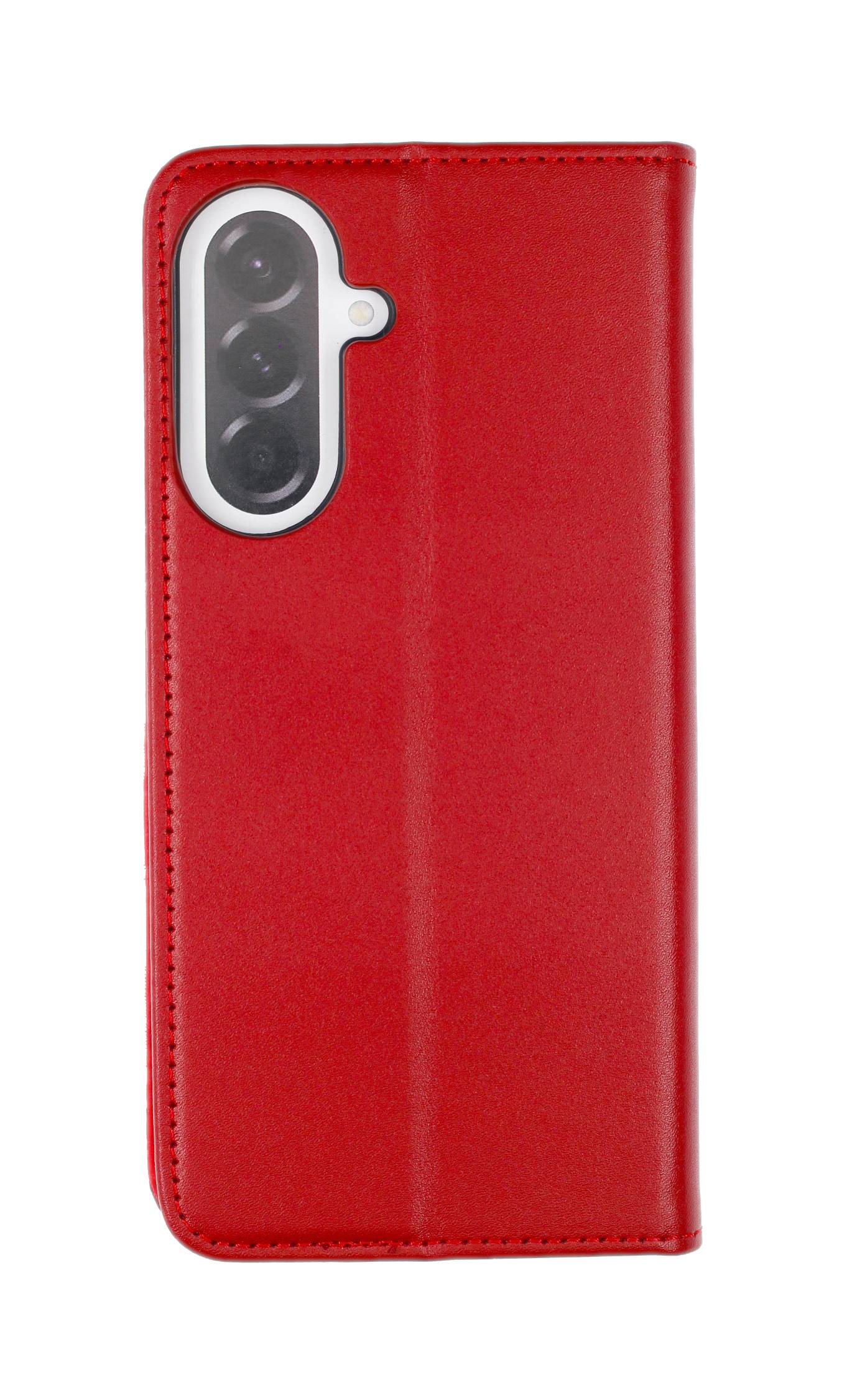 JAMCOVER Echt Leder Bookcover Weinrot für Samsung Galaxy A37 5G