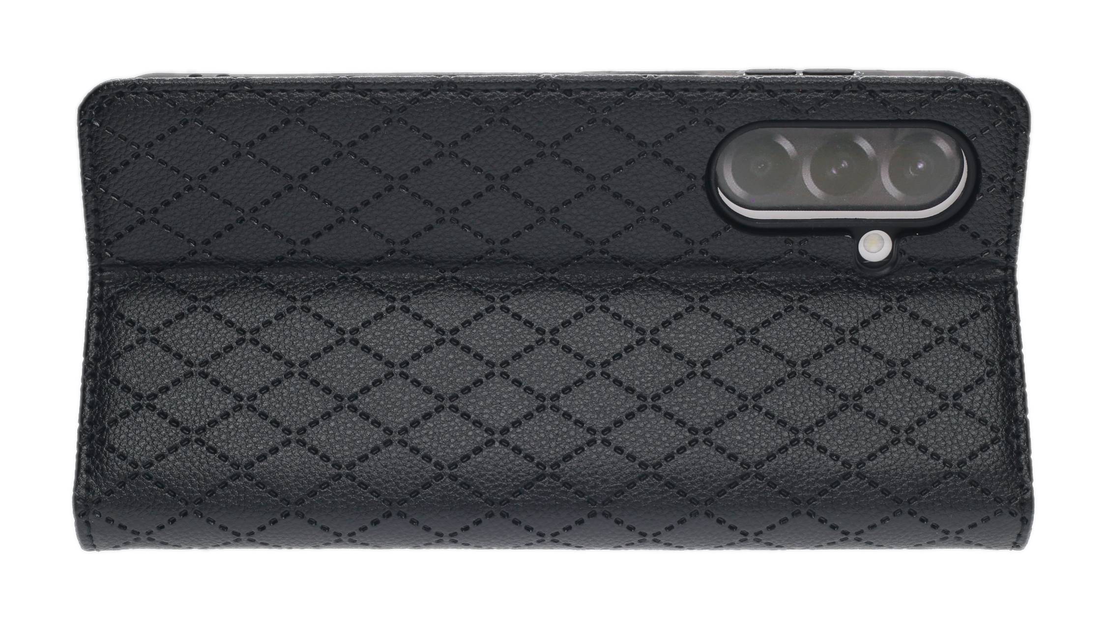 JAMCOVER Bookcase Style Schwarz für Samsung Galaxy A37 5G