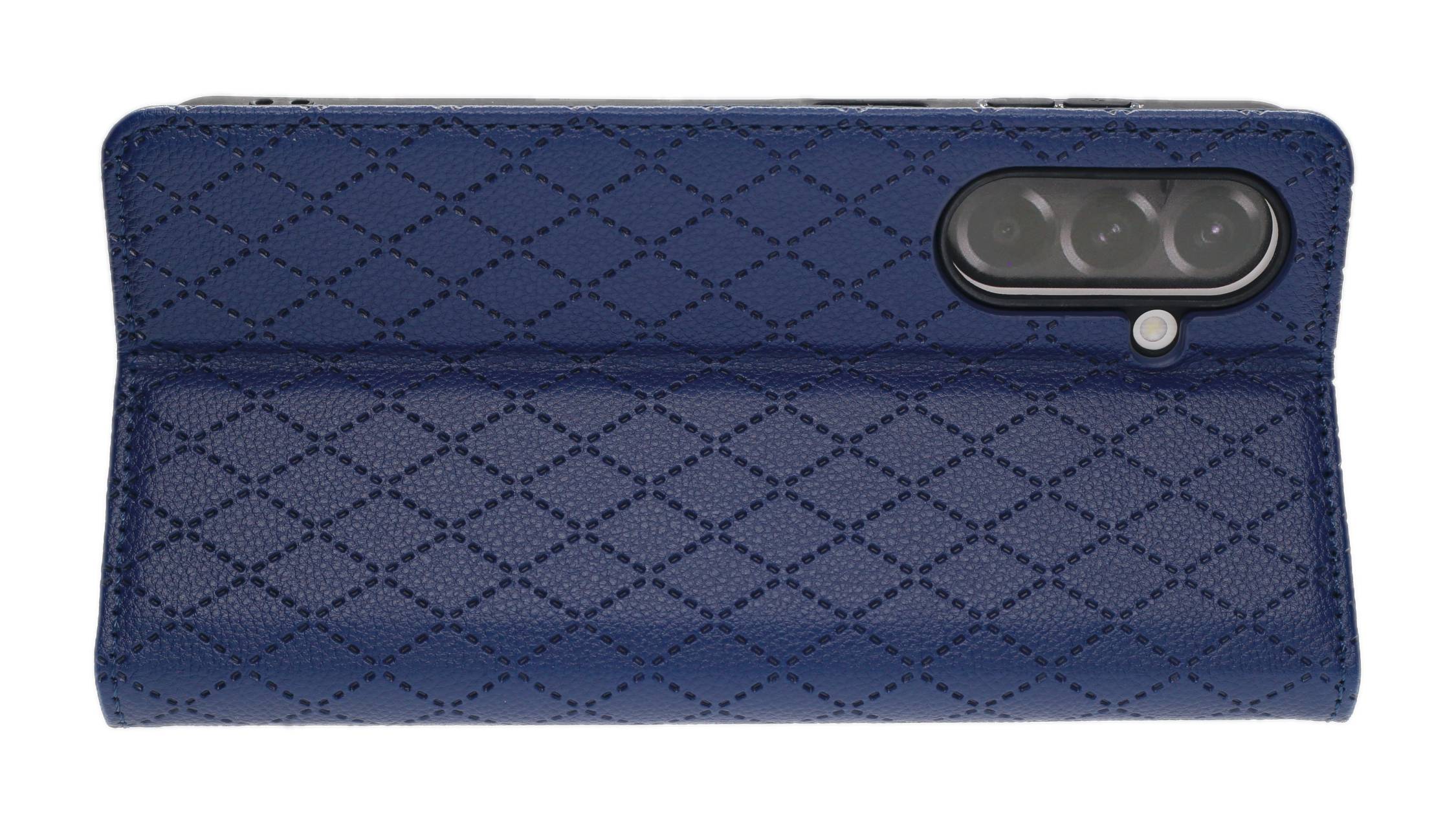 JAMCOVER Bookcase Style Marineblau für Samsung Galaxy A57 5G