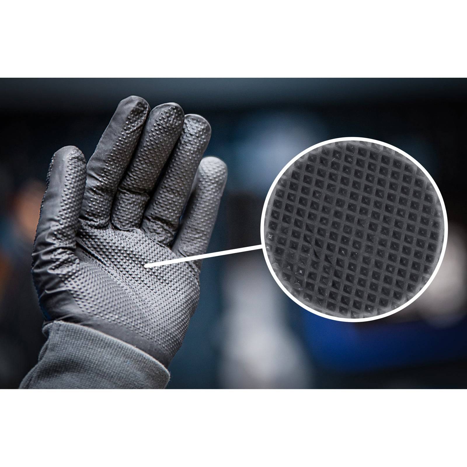 BGS Einweghandschuh-Box | Nitril | mit extra Griffigkeit | Gr. L | 100 St. - 74669