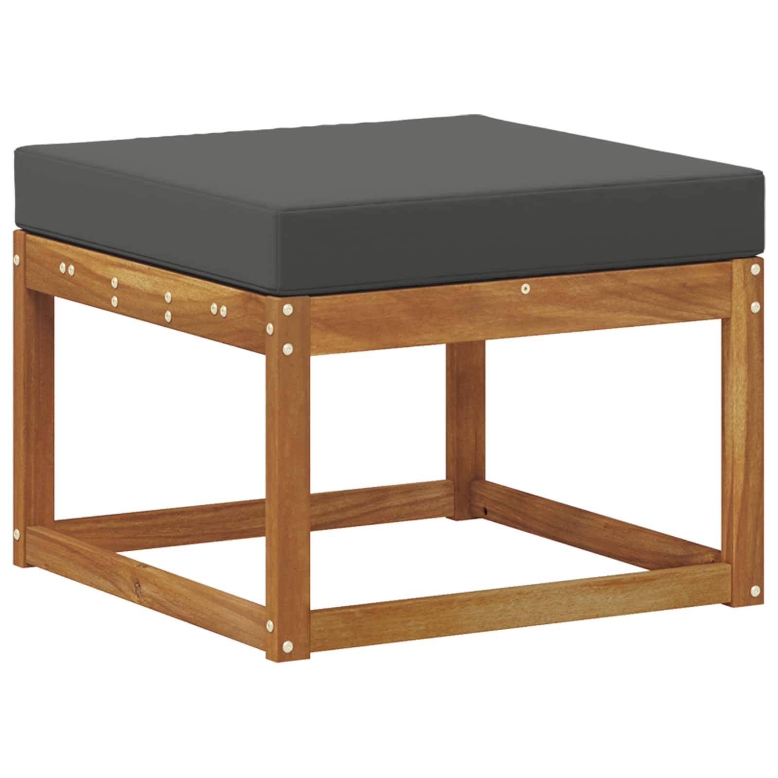 vidaXL Outdoor-Sofagarnitur mit Kissen 8 pcs Natur und Anthrazit