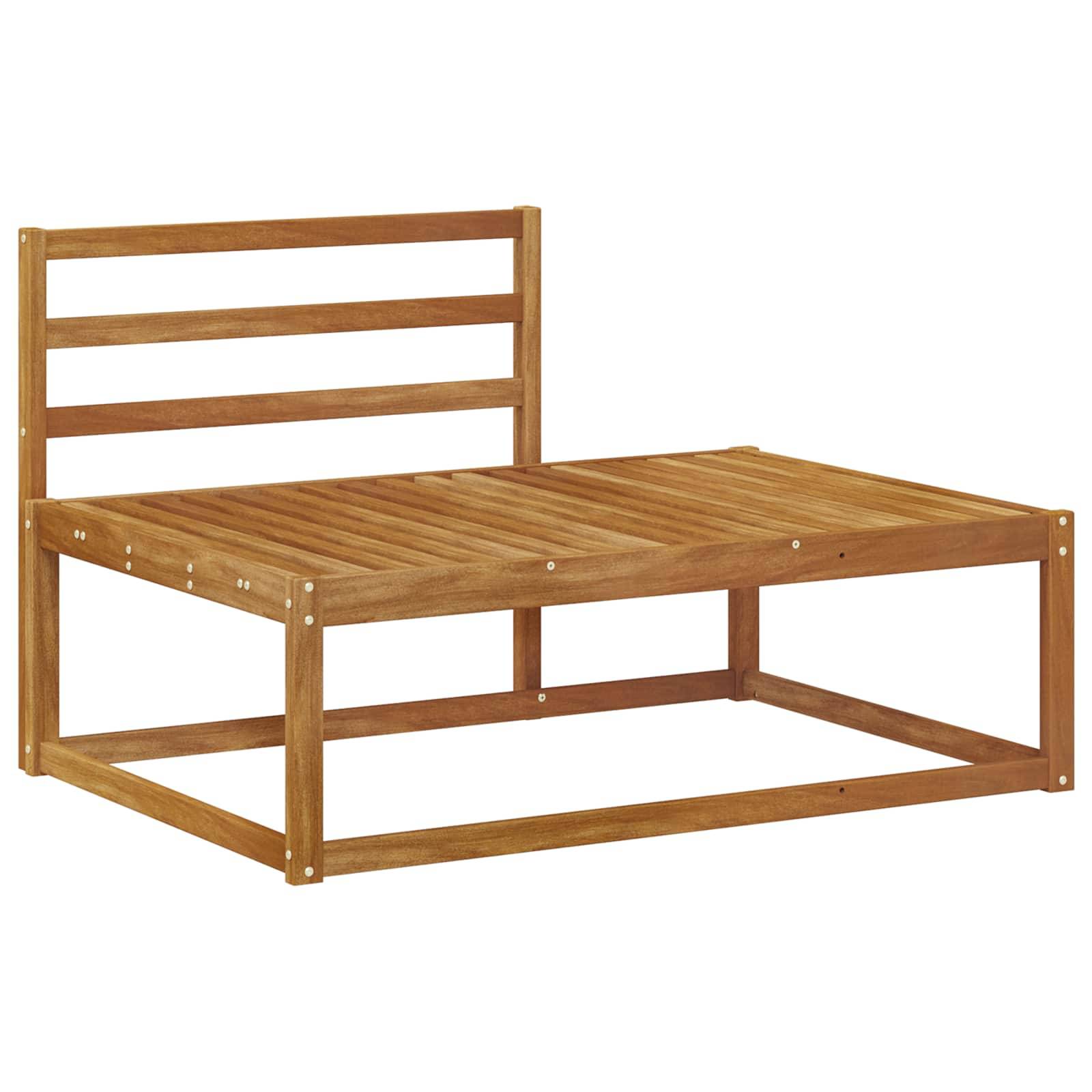 vidaXL Outdoor Endsofa Natur 115 x 83 x 73 cm Massivholz Akazie