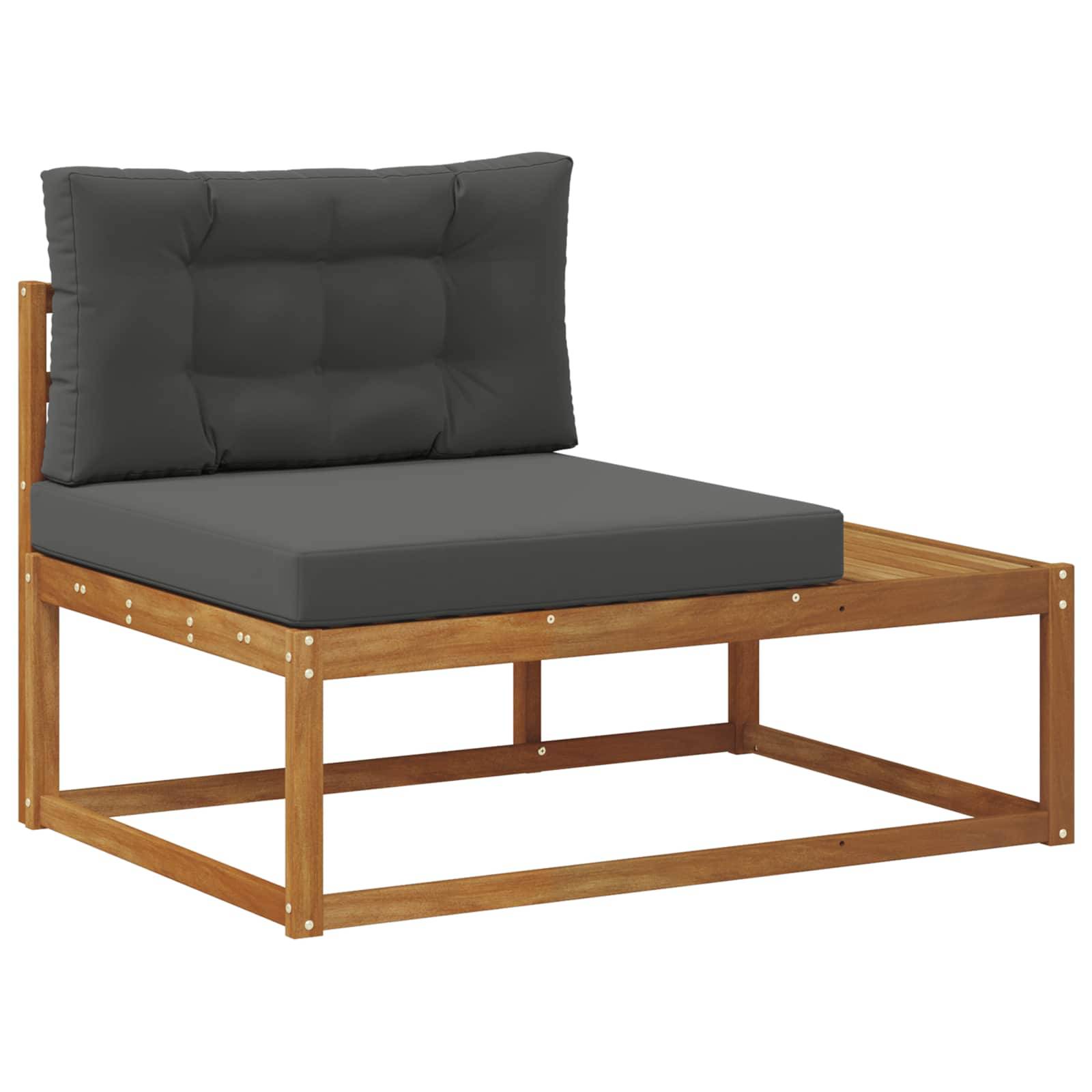 vidaXL Outdoor Endsofa Natur 115 x 83 x 73 cm Massivholz Akazie