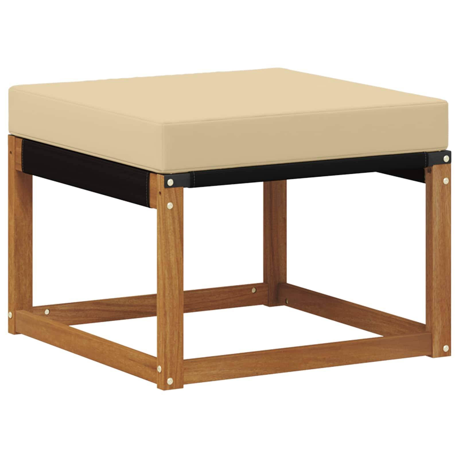 vidaXL Outdoor-Sofagarnitur mit Kissen 6 pcs Natur und Beige