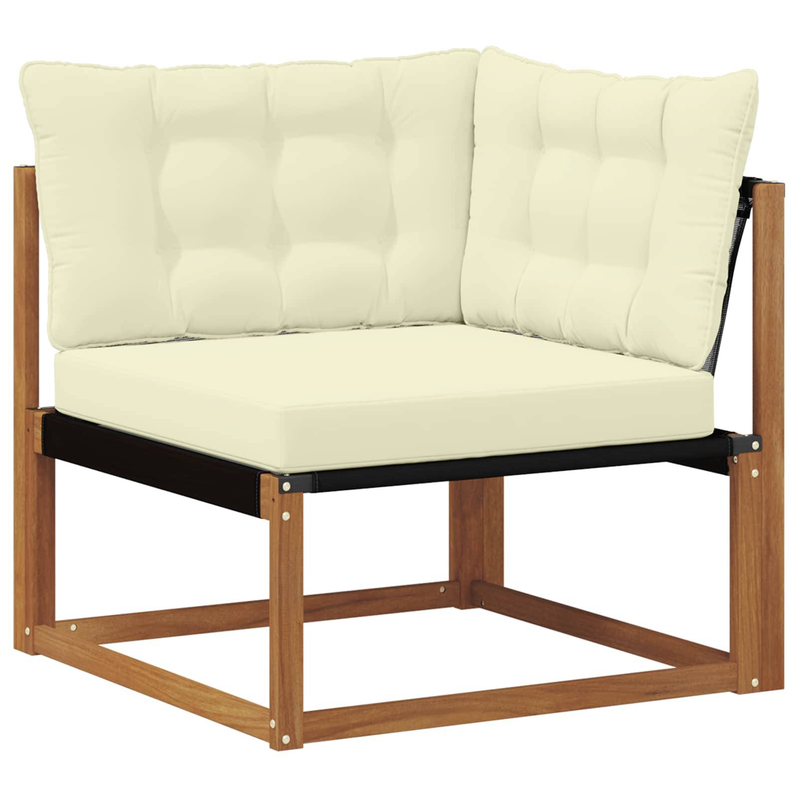 vidaXL Outdoor Ecksofa Massivholz Akazie Natur
