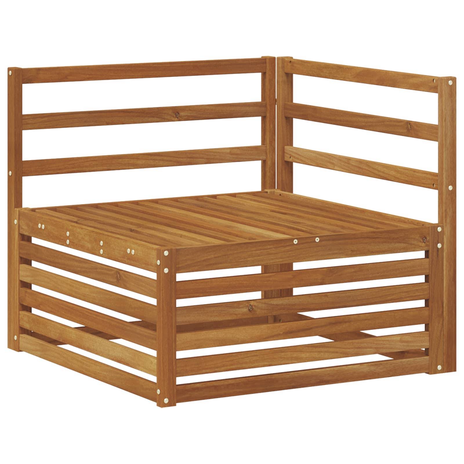 vidaXL Sofagarnituren 7 pcs Natur Massivholz Akazie