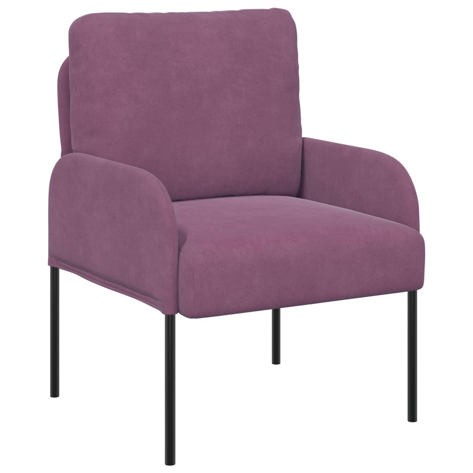 vidaXL Sofagarnituren mit Kissen 3 pcs Lila 115 x 56 x 80 cm Sperrholz