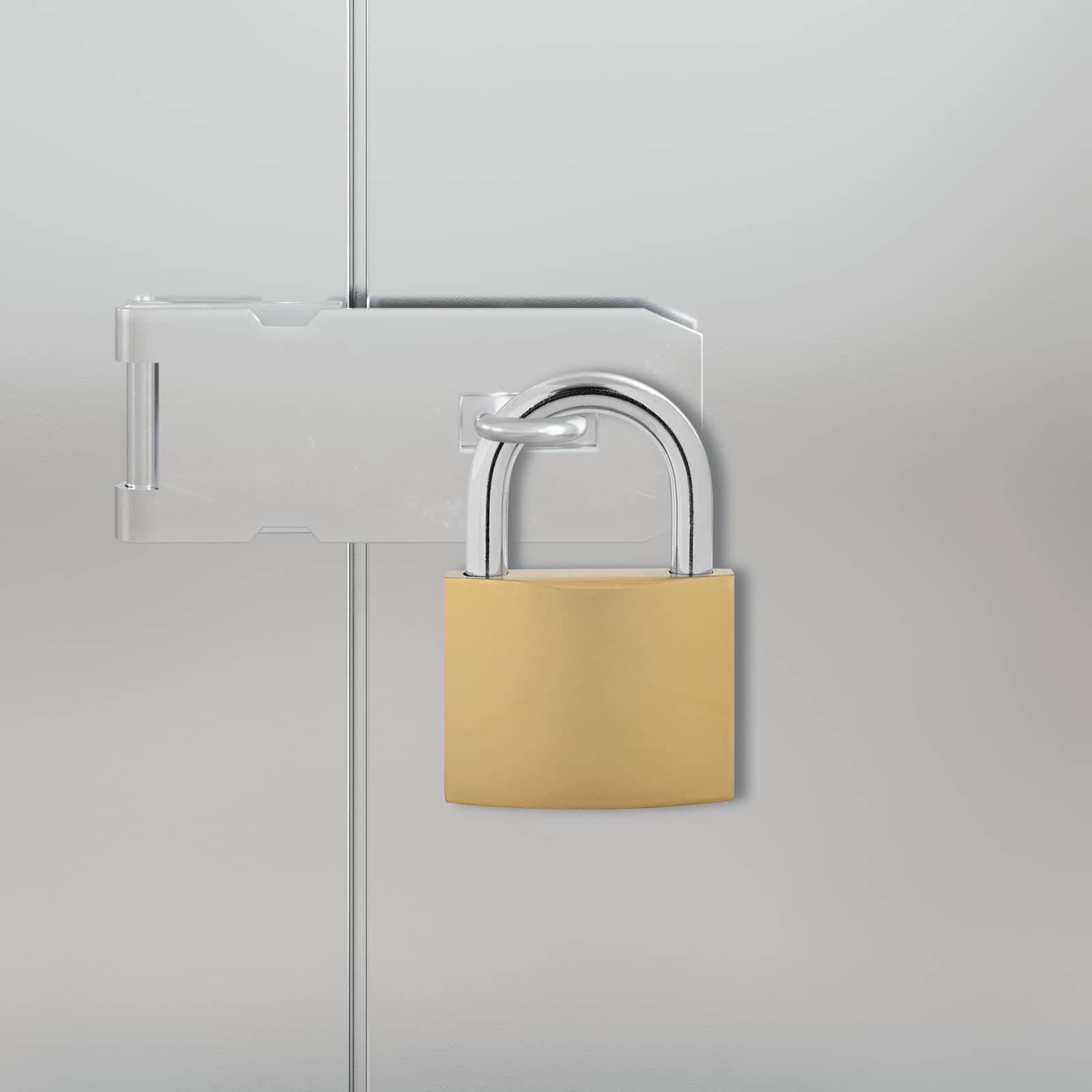 vidaXL U Schloss mit Schlüsseln 2 pcs Messing Eisen