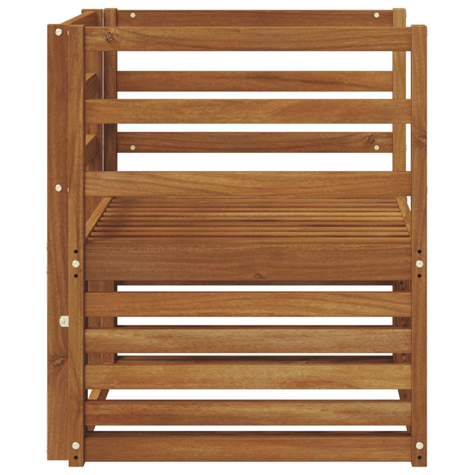 vidaXL Outdoor-Sofagarnitur Natur 67 x 63 x 73 cm Massivholz Akazie