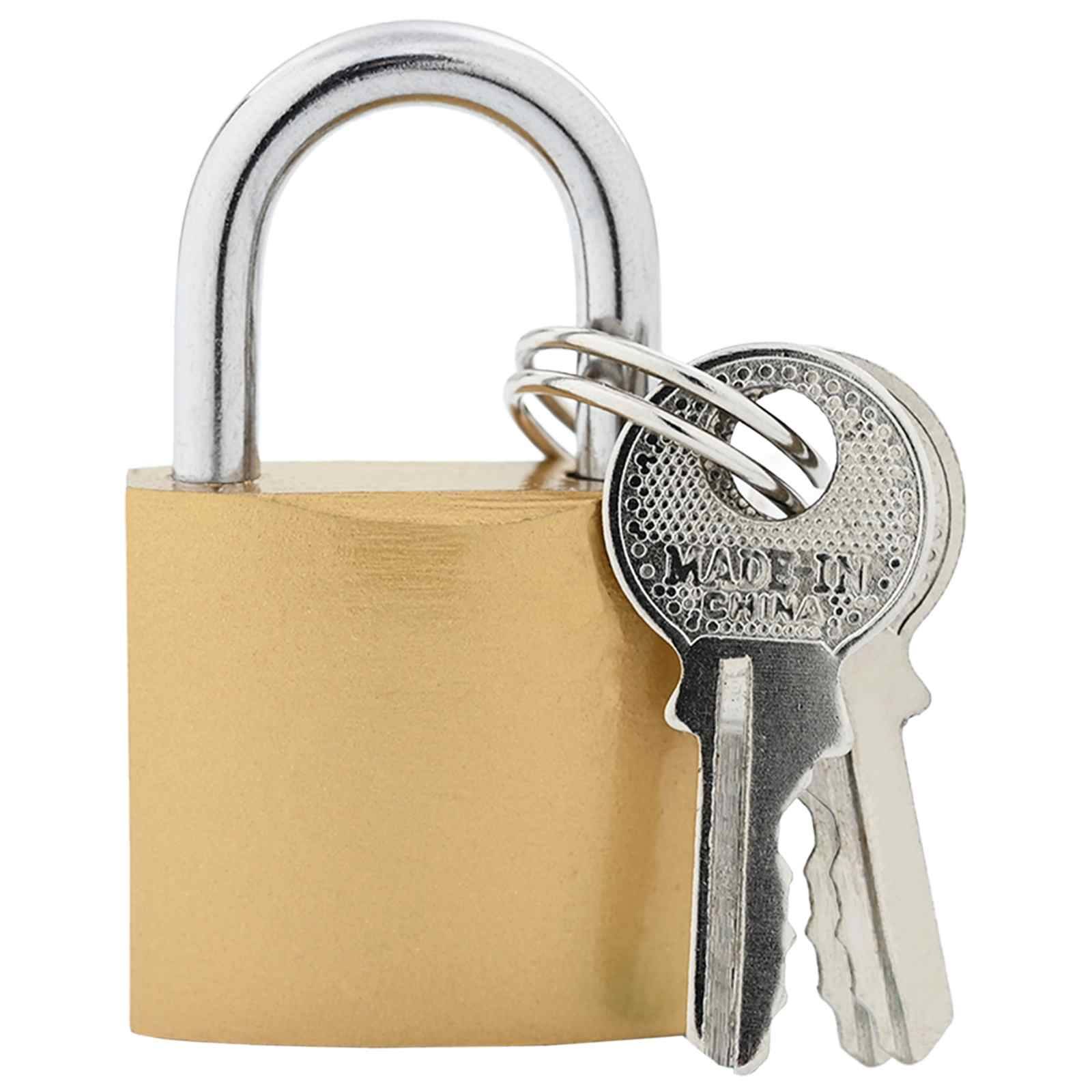 vidaXL U Schloss mit Schlüsseln 6 pcs Messing Eisen