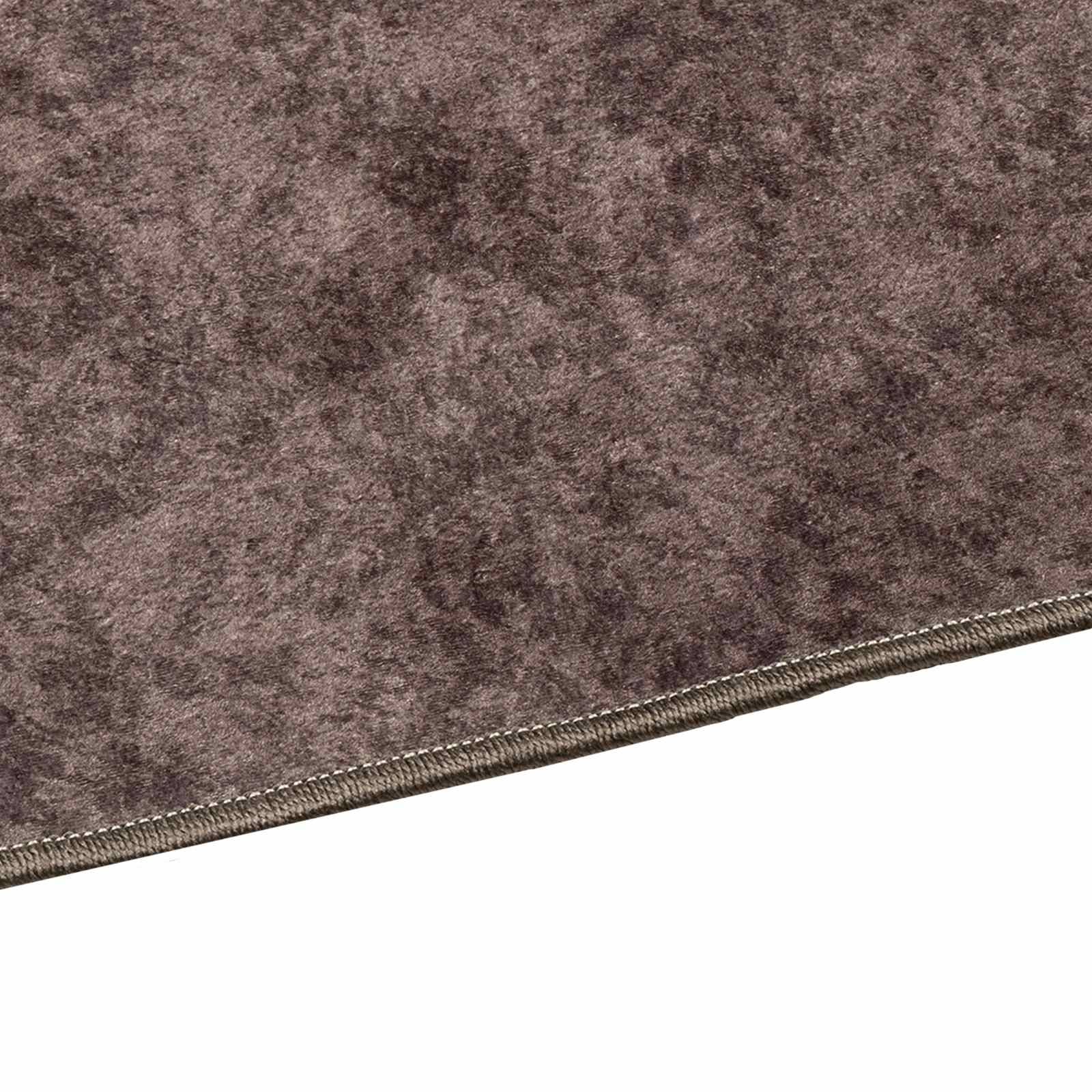 vidaXL Teppichläufer MARSA Grau 350 x 80 cm Polyester und PVC