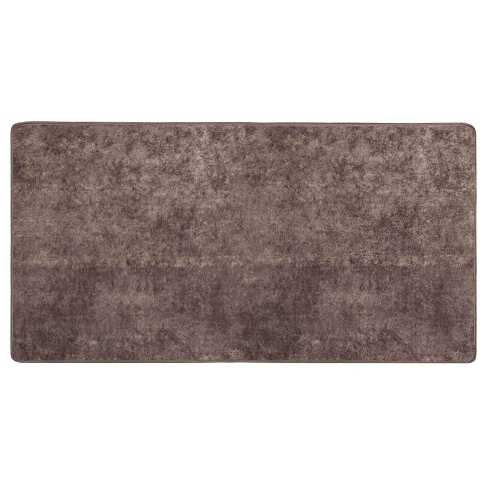 vidaXL Teppichläufer MARSA Grau 200 x 100 cm Polyester und PVC