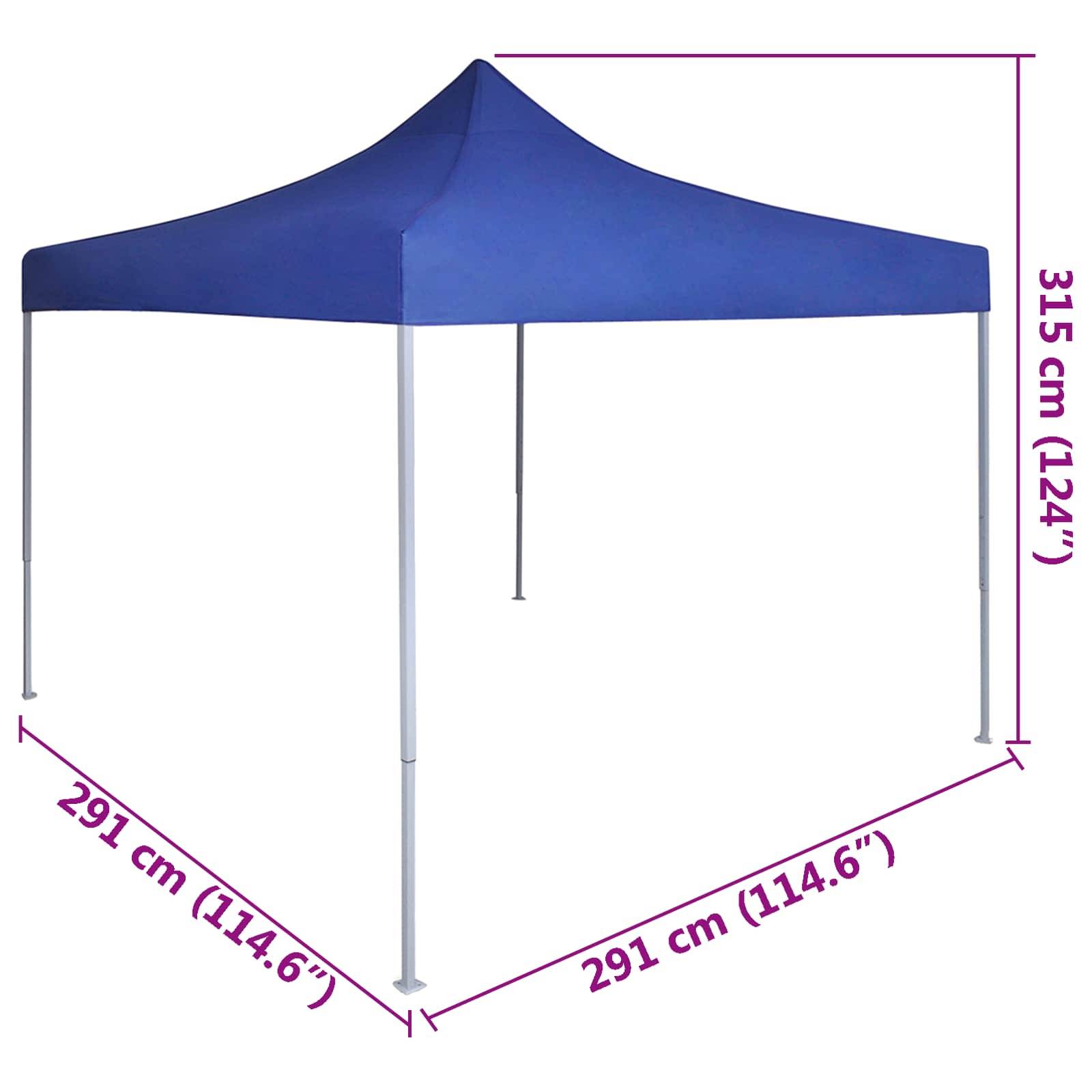 vidaXL Party-Zelt Blau 291 x 291 x 315 cm Oxford-Stoff