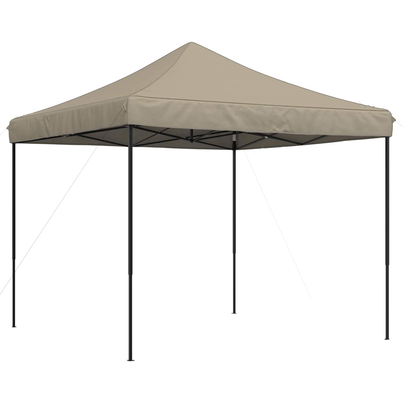 vidaXL Party-Zelt Taupe 292 x 292 x 315 cm Oxford-Stoff