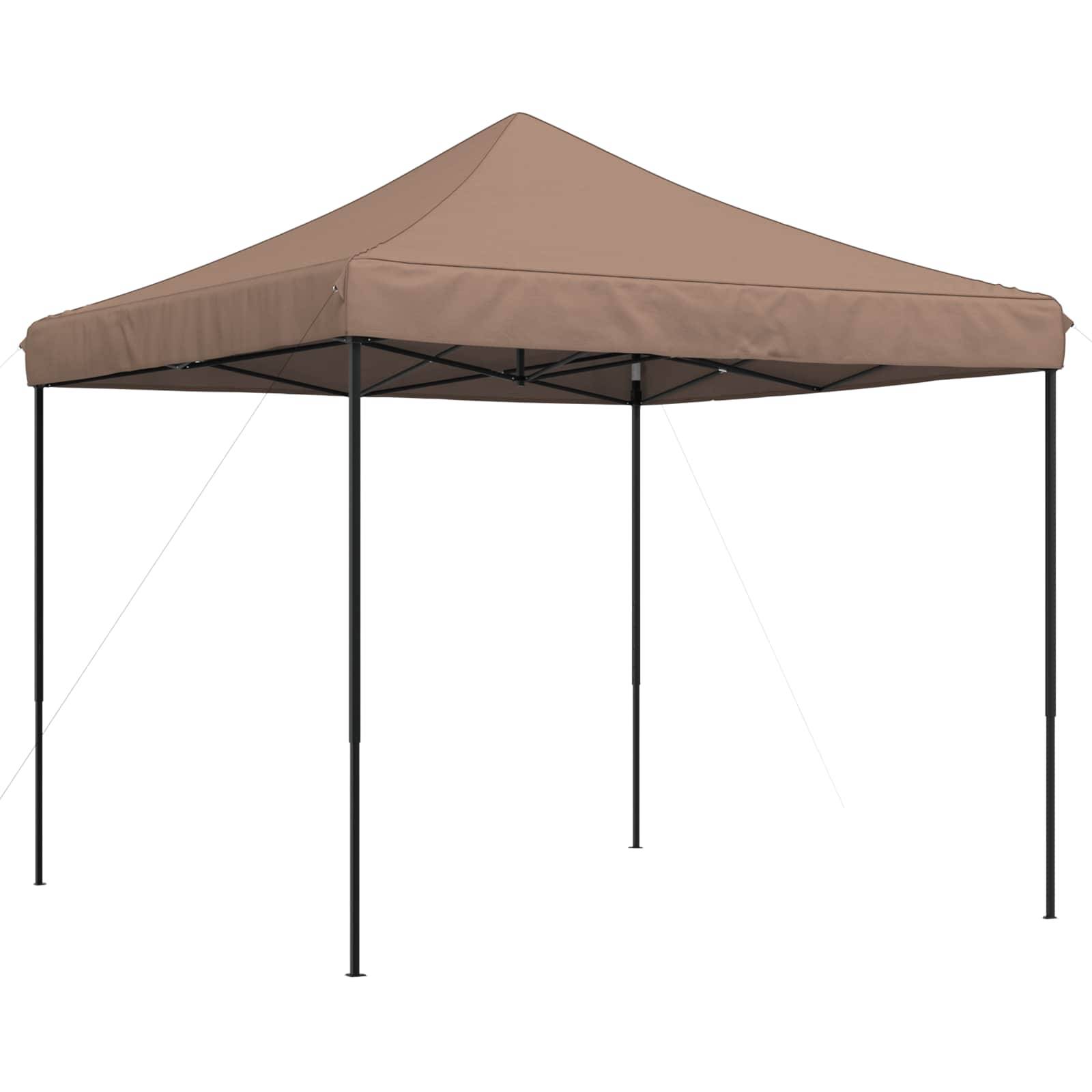 vidaXL Party-Zelt Braun 292 x 292 x 315 cm Oxford-Stoff