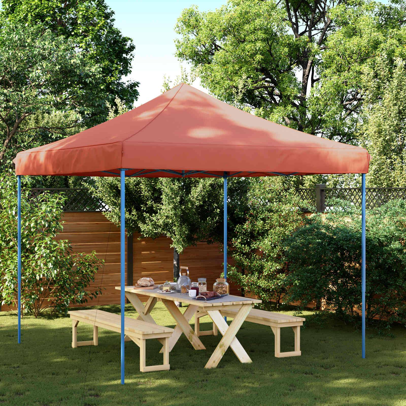 vidaXL Party-Zelt Terrakotta 292 x 292 x 315 cm Oxford-Stoff