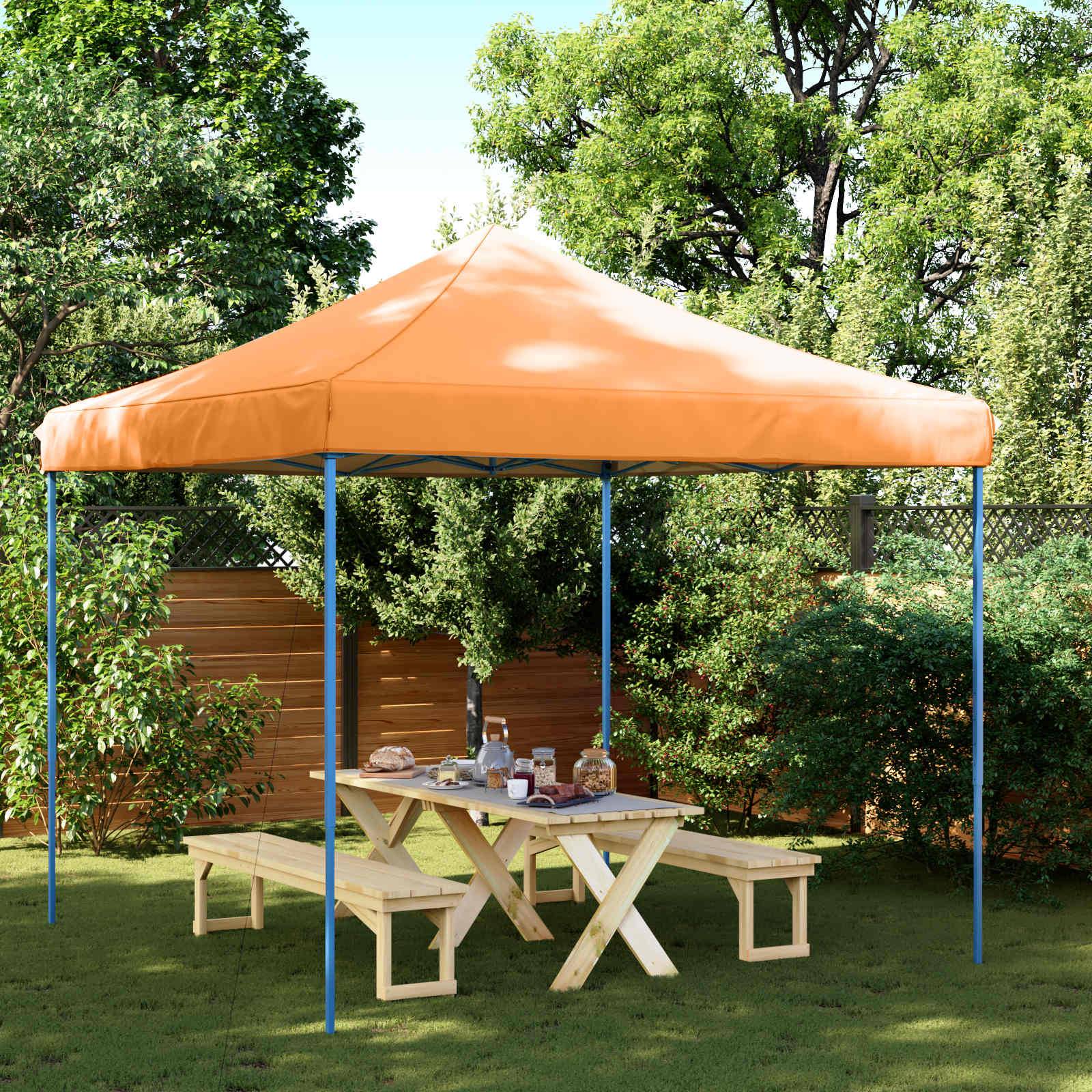 vidaXL Party-Zelt Orange 292 x 292 x 315 cm Oxford-Stoff