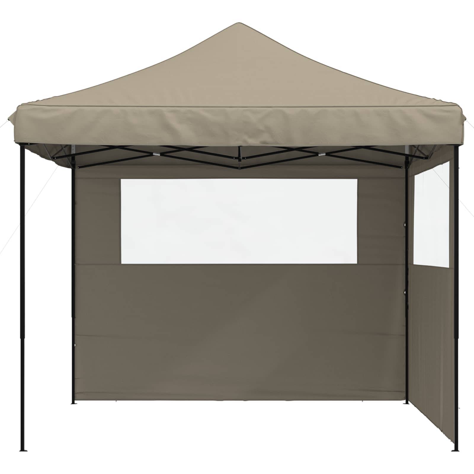 vidaXL Party-Zelt Taupe 292 x 292 x 315 cm Oxford-Stoff