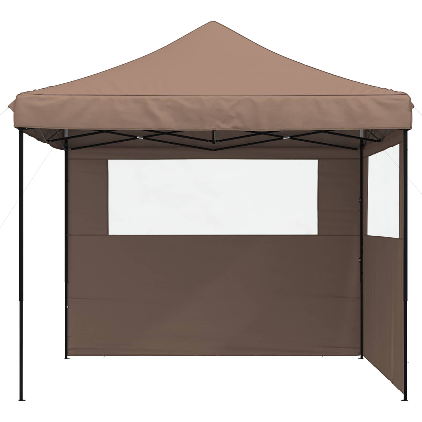 vidaXL Party-Zelt Braun 292 x 292 x 315 cm Oxford-Stoff
