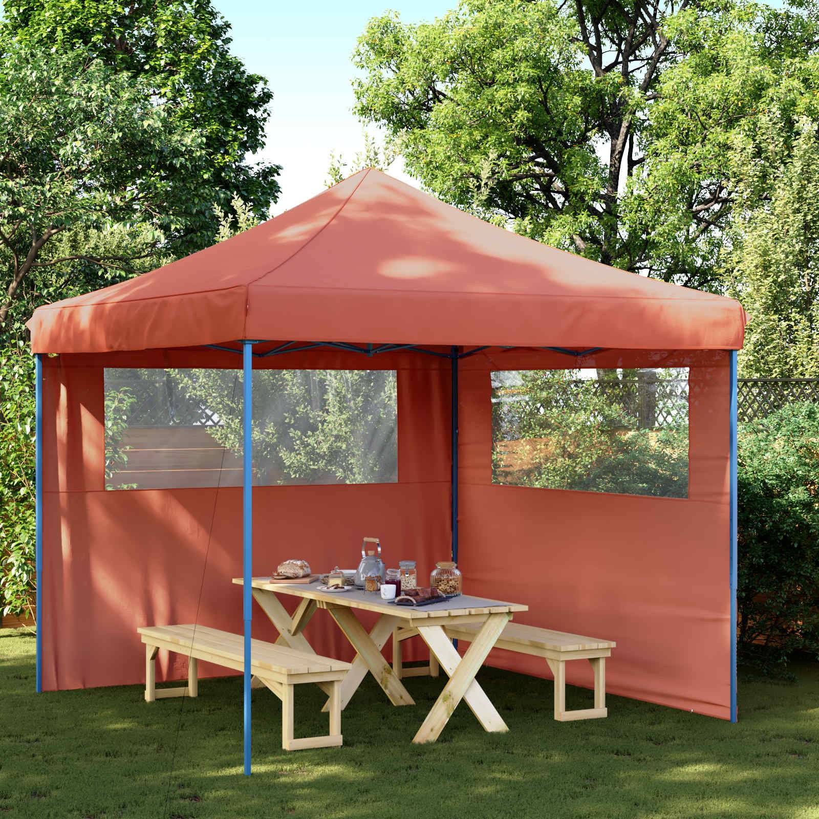vidaXL Party-Zelt Terrakotta 292 x 292 x 315 cm Oxford-Stoff