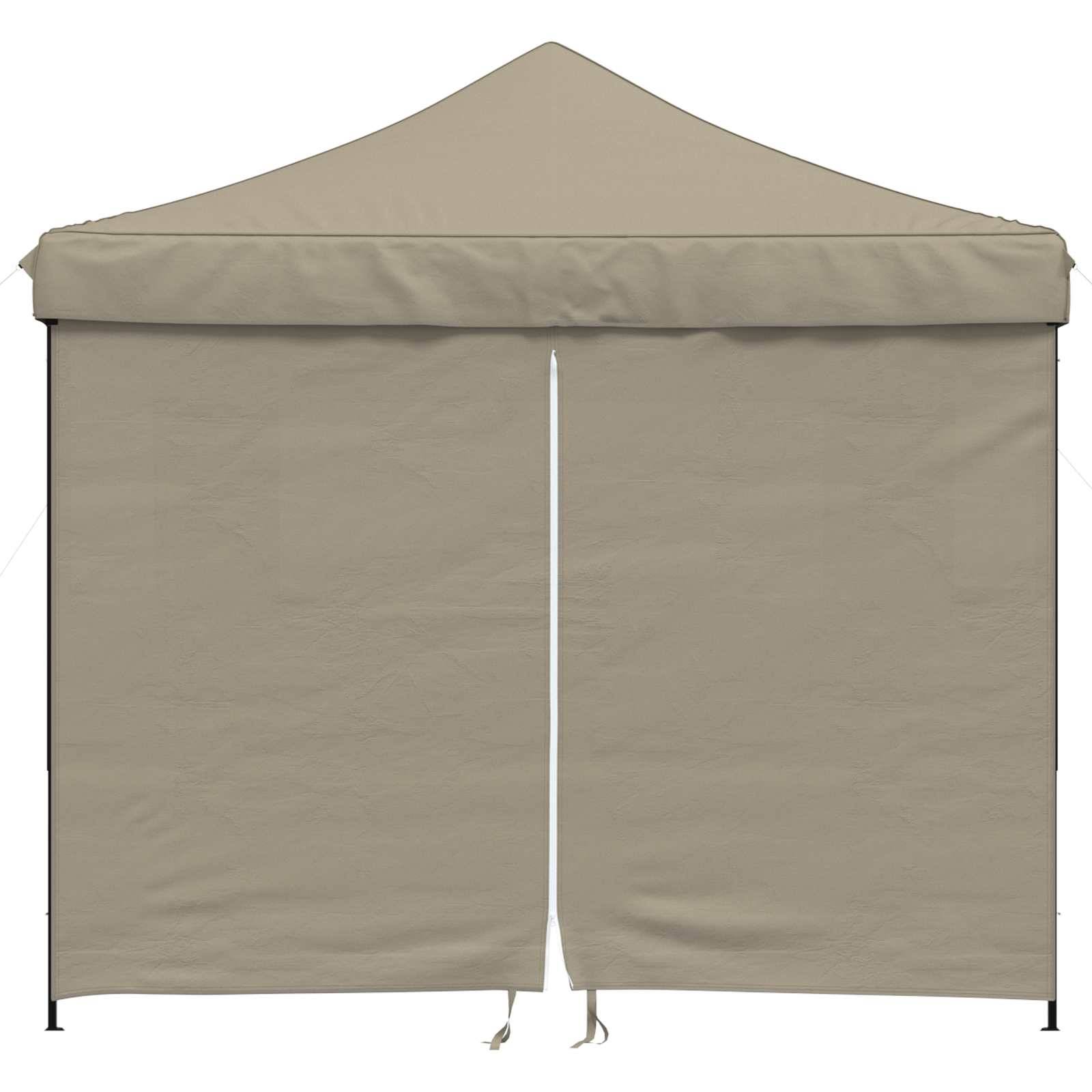 vidaXL Party-Zelt Taupe 292 x 292 x 315 cm Oxford-Stoff