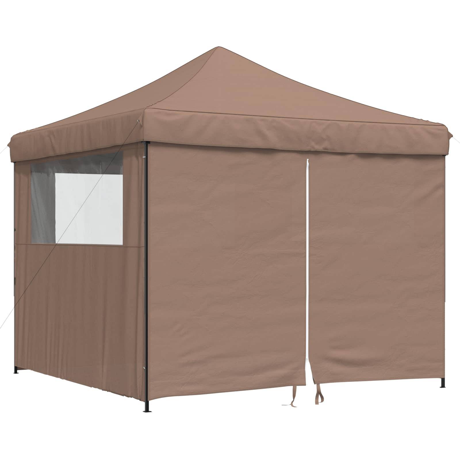 vidaXL Party-Zelt Braun 292 x 292 x 315 cm Oxford-Stoff