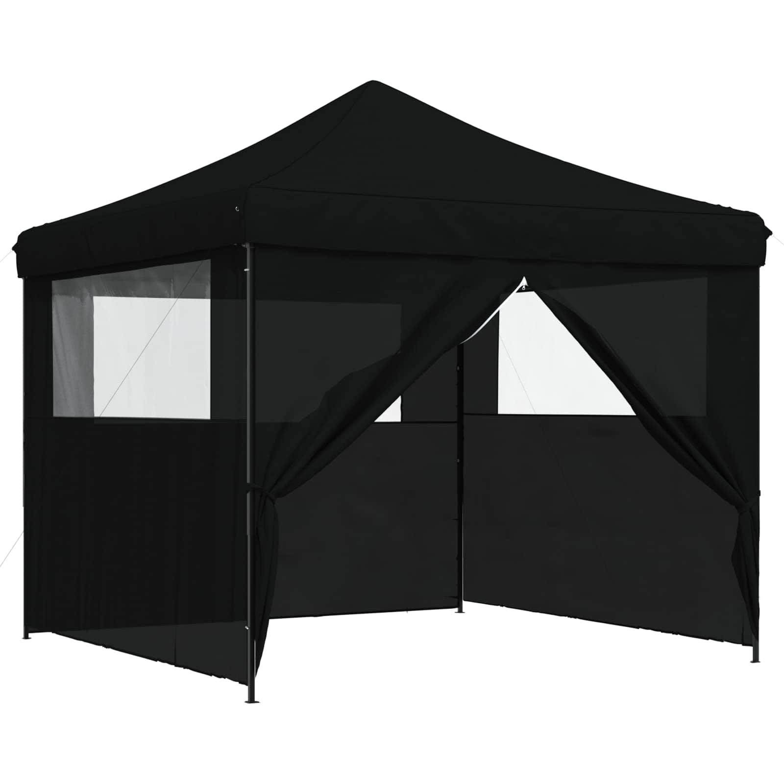 vidaXL Party-Zelt Schwarz 292 x 292 x 315 cm Oxford-Stoff