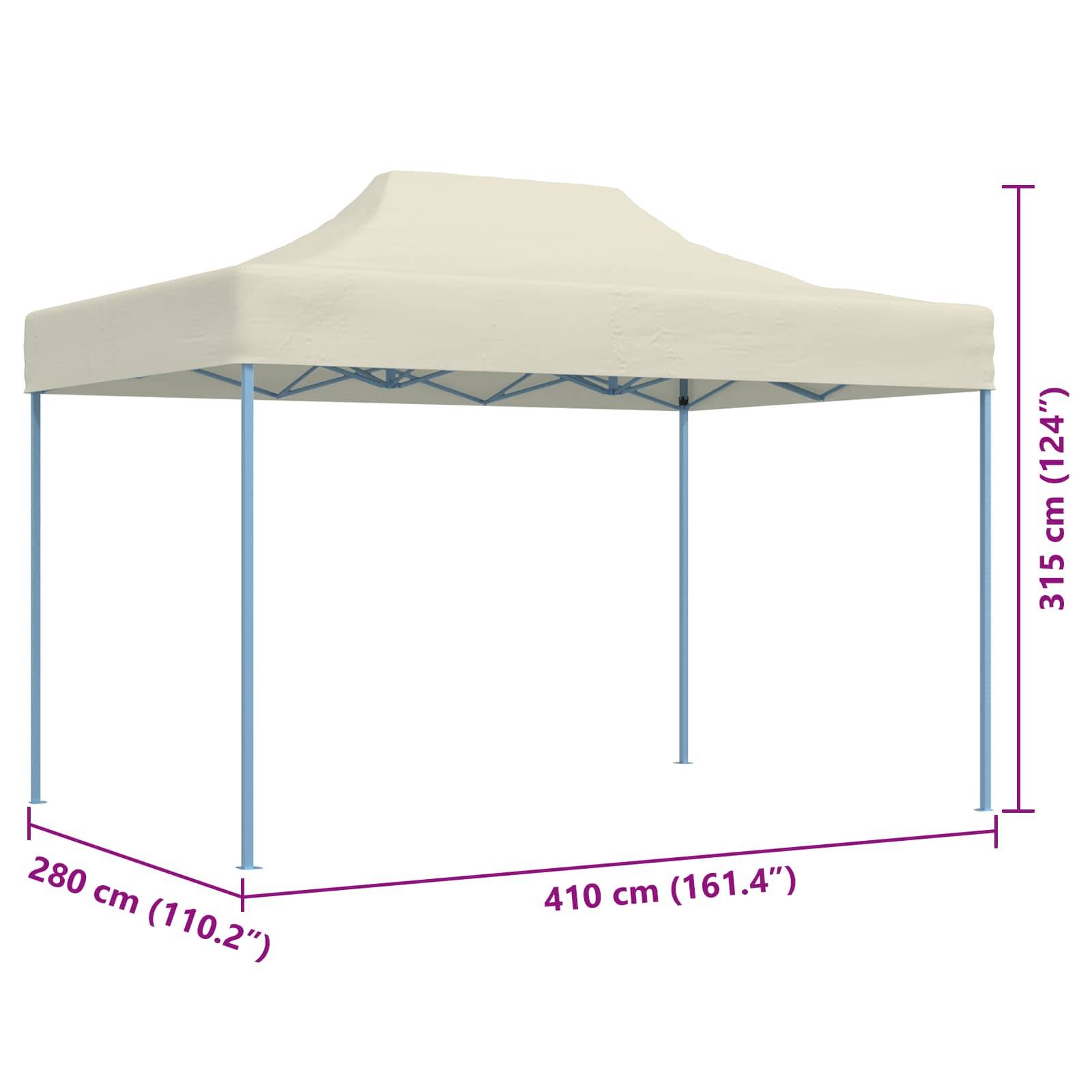 vidaXL Party-Zelt Creme 280 x 410 x 315 cm Oxford-Stoff