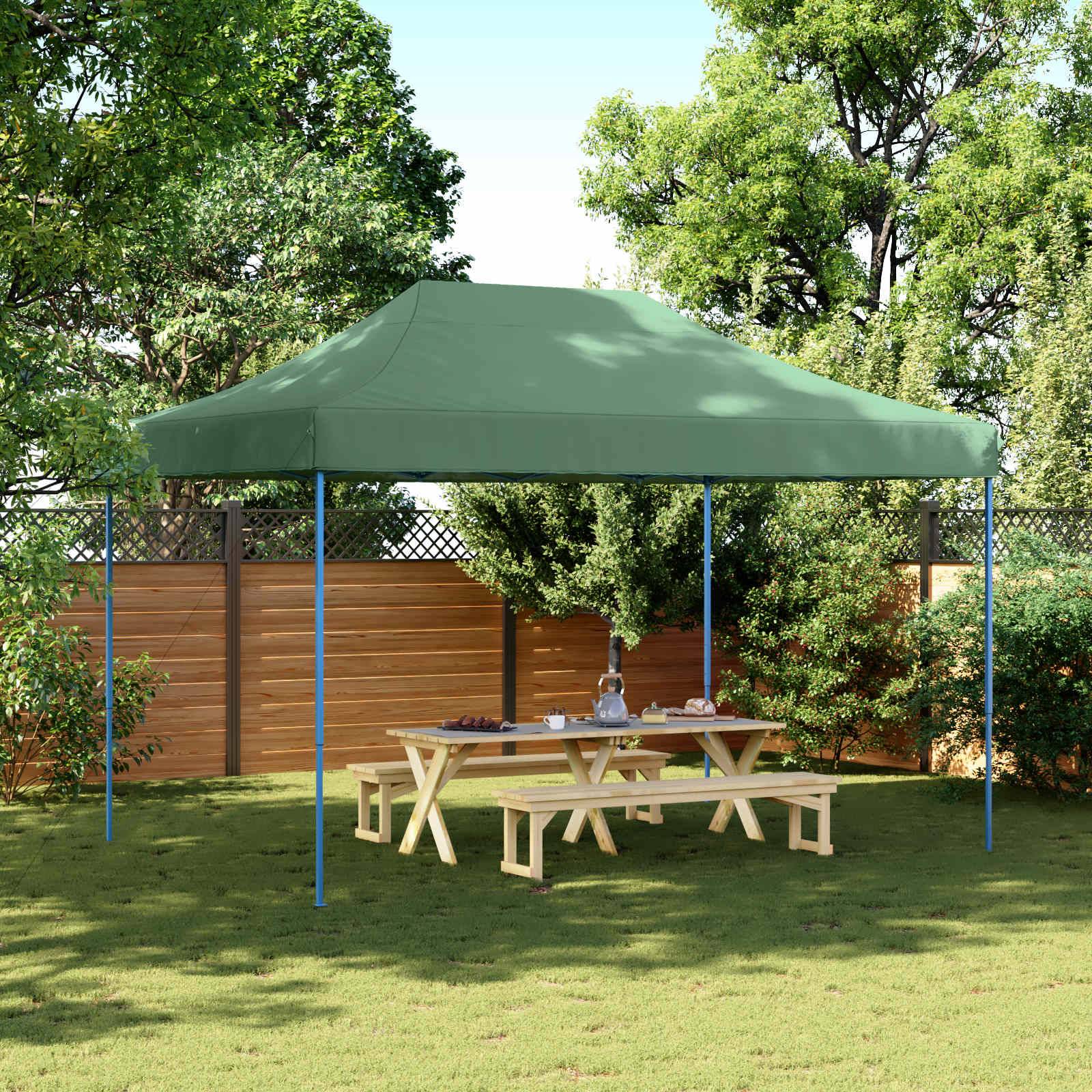 vidaXL Party-Zelt Grün 279 x 410 x 315 cm Oxford-Stoff