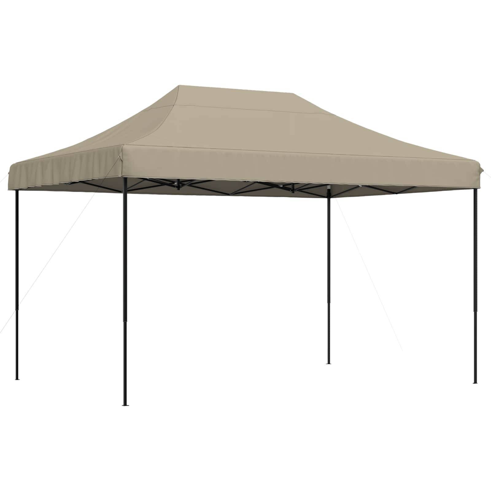 vidaXL Party-Zelt Taupe 279 x 410 x 315 cm Oxford-Stoff