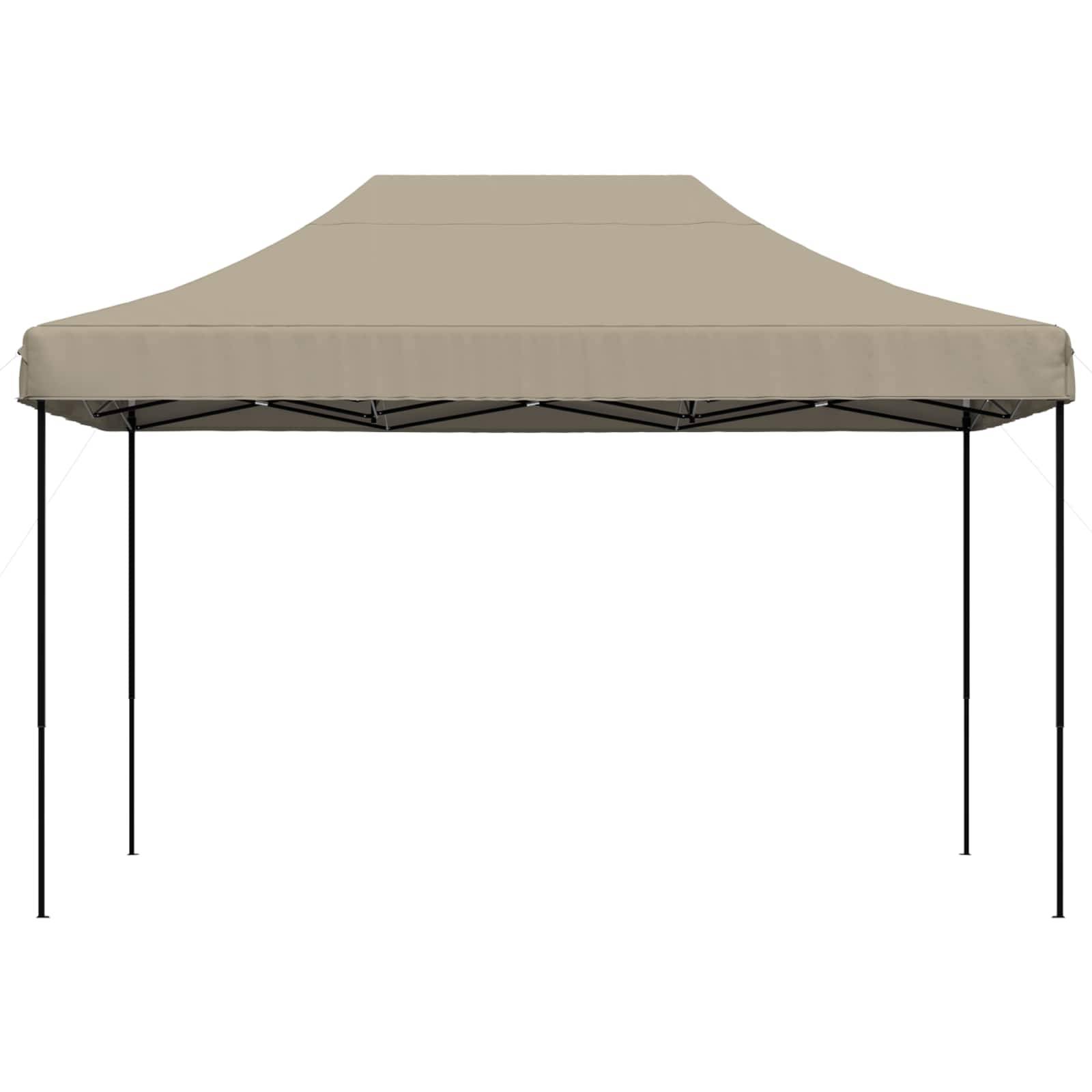 vidaXL Party-Zelt Taupe 279 x 410 x 315 cm Oxford-Stoff