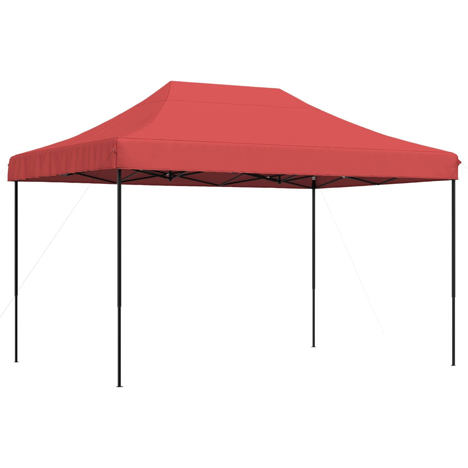 vidaXL Party-Zelt Bordeauxrot 279 x 410 x 315 cm Oxford-Stoff
