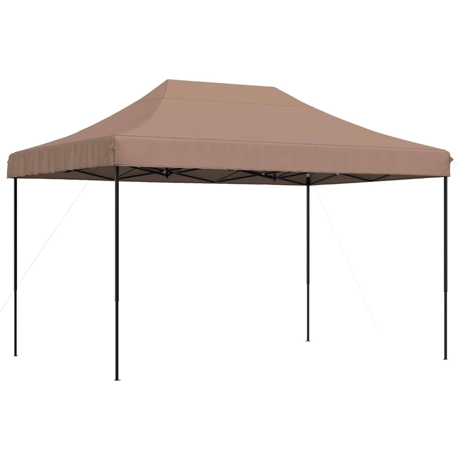 vidaXL Party-Zelt Braun 279 x 410 x 315 cm Oxford-Stoff