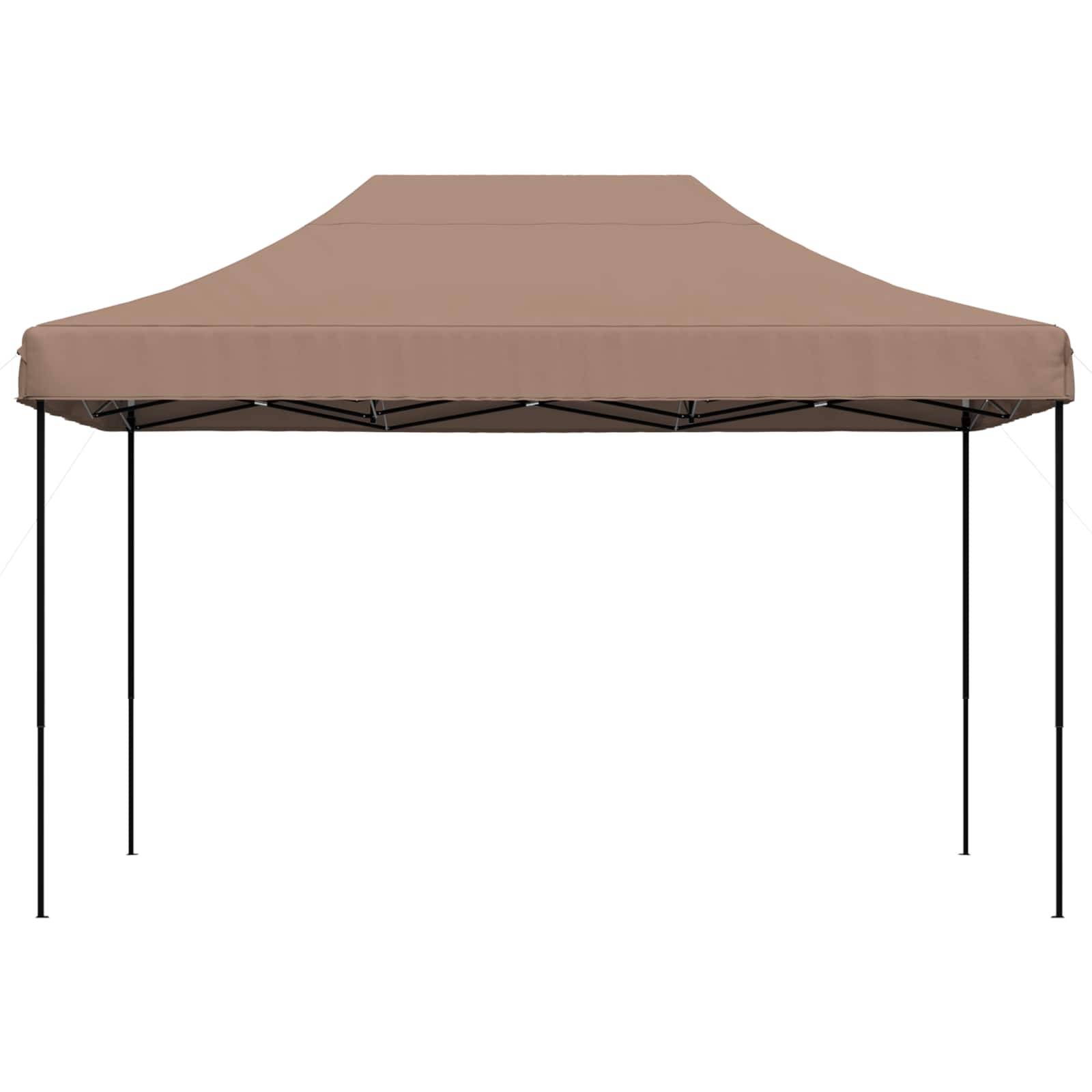 vidaXL Party-Zelt Braun 279 x 410 x 315 cm Oxford-Stoff