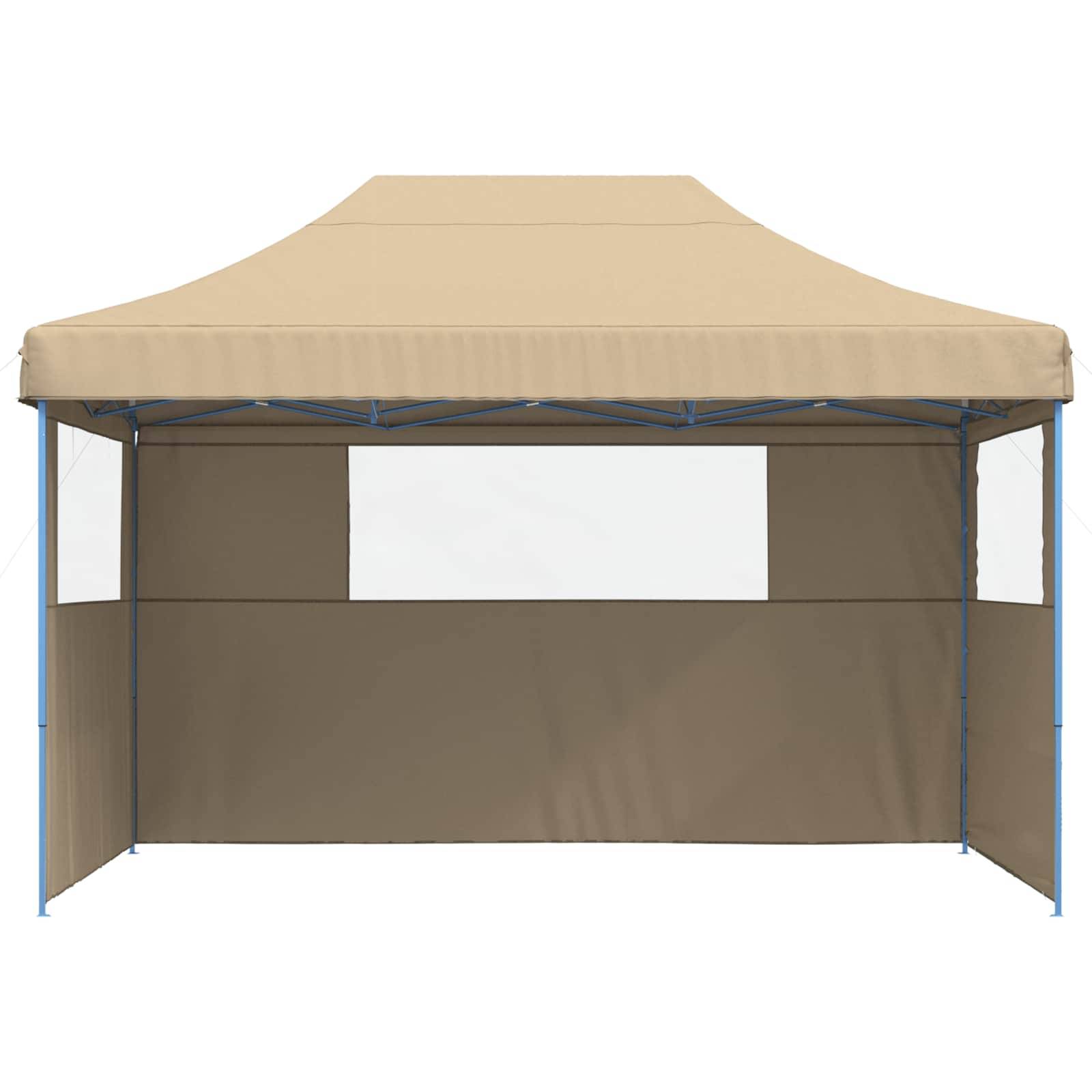 vidaXL Party-Zelt Beige 279 x 410 x 315 cm Oxford-Stoff