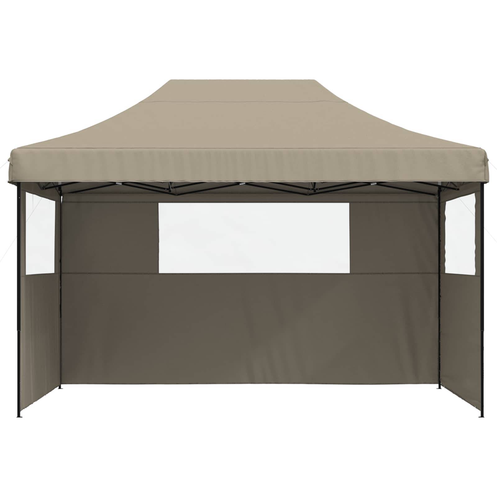 vidaXL Party-Zelt Taupe 279 x 410 x 315 cm Oxford-Stoff