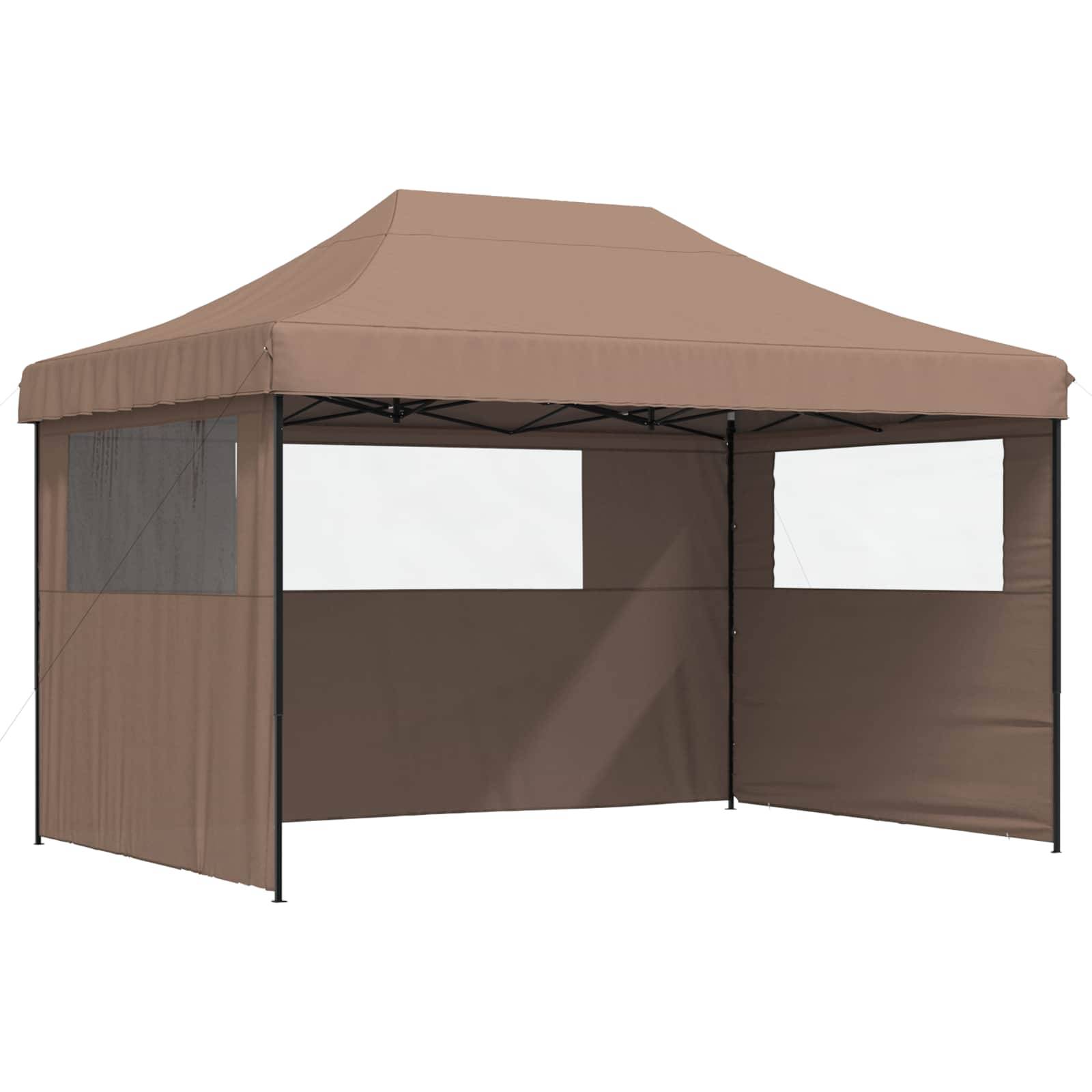 vidaXL Party-Zelt Braun 279 x 410 x 315 cm Oxford-Stoff