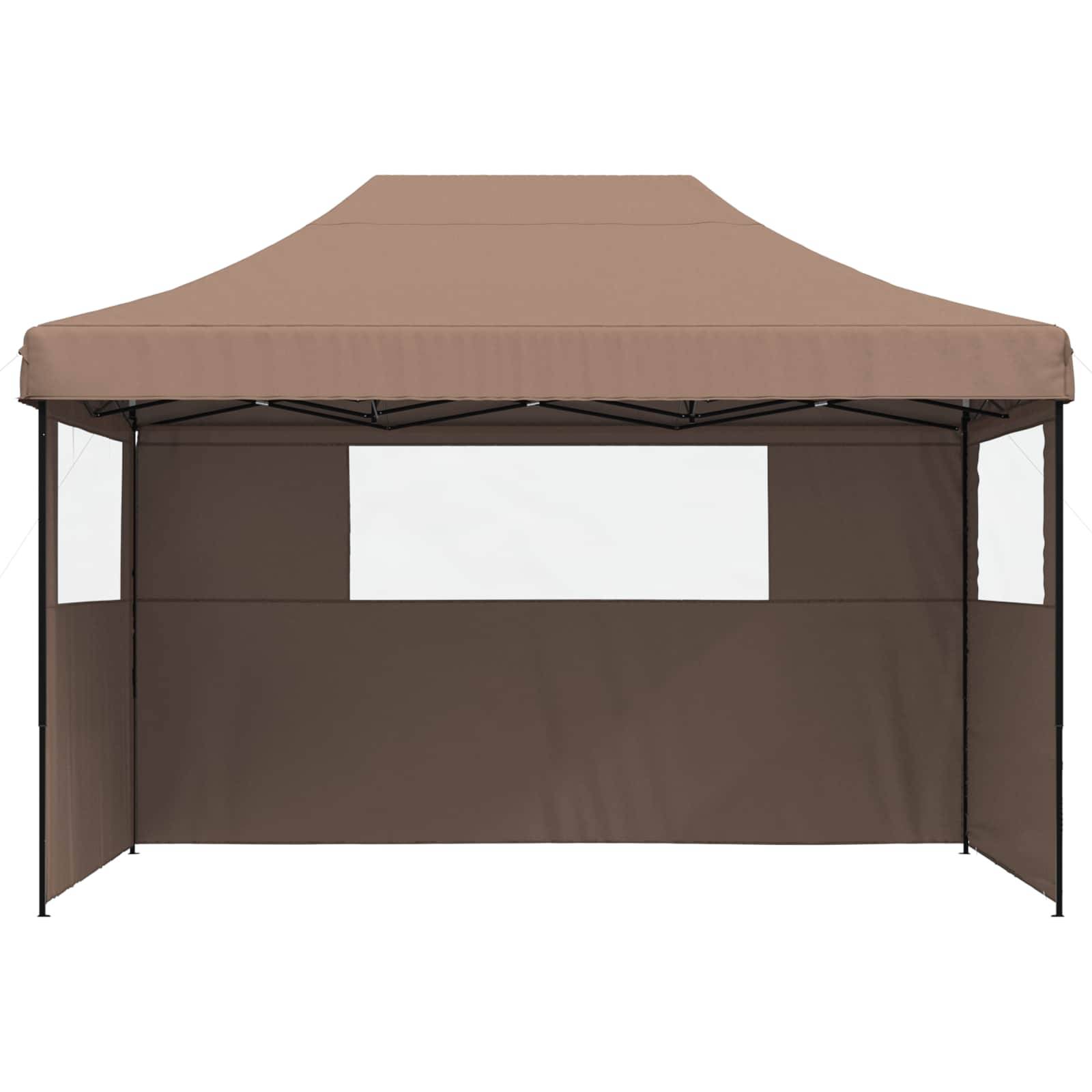 vidaXL Party-Zelt Braun 279 x 410 x 315 cm Oxford-Stoff