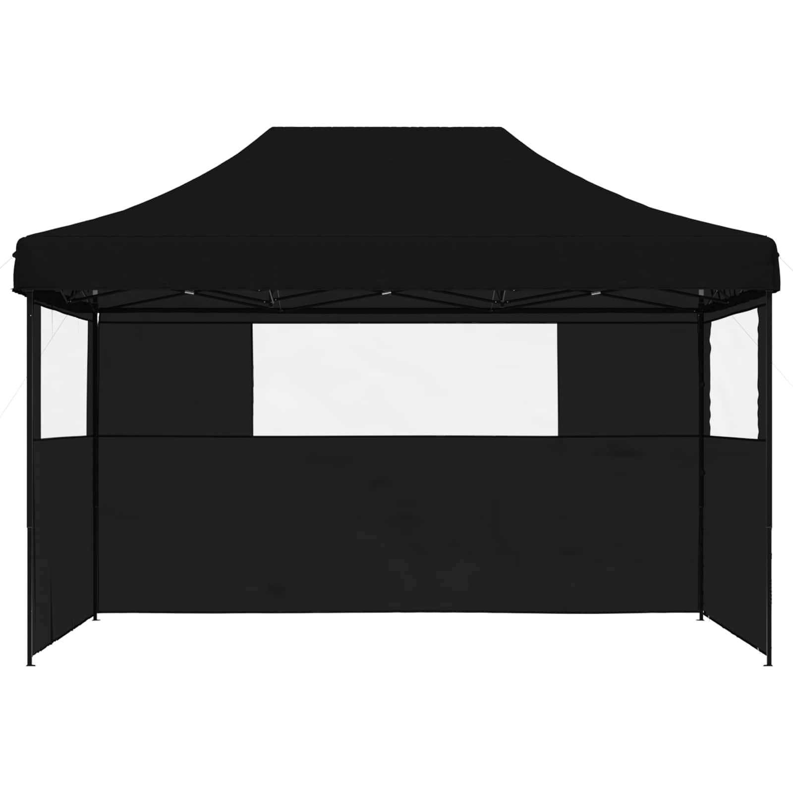 vidaXL Party-Zelt Schwarz 279 x 410 x 315 cm Oxford-Stoff