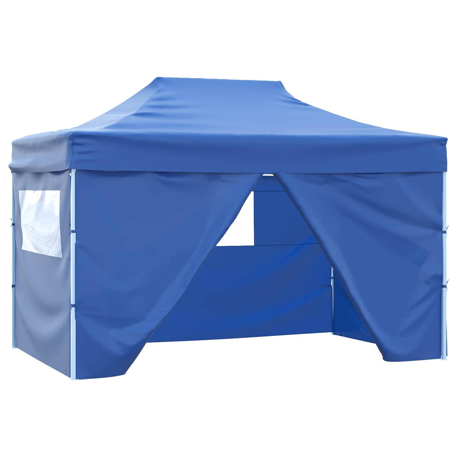 vidaXL Party-Zelt Blau 280 x 410 x 315 cm Oxford-Stoff