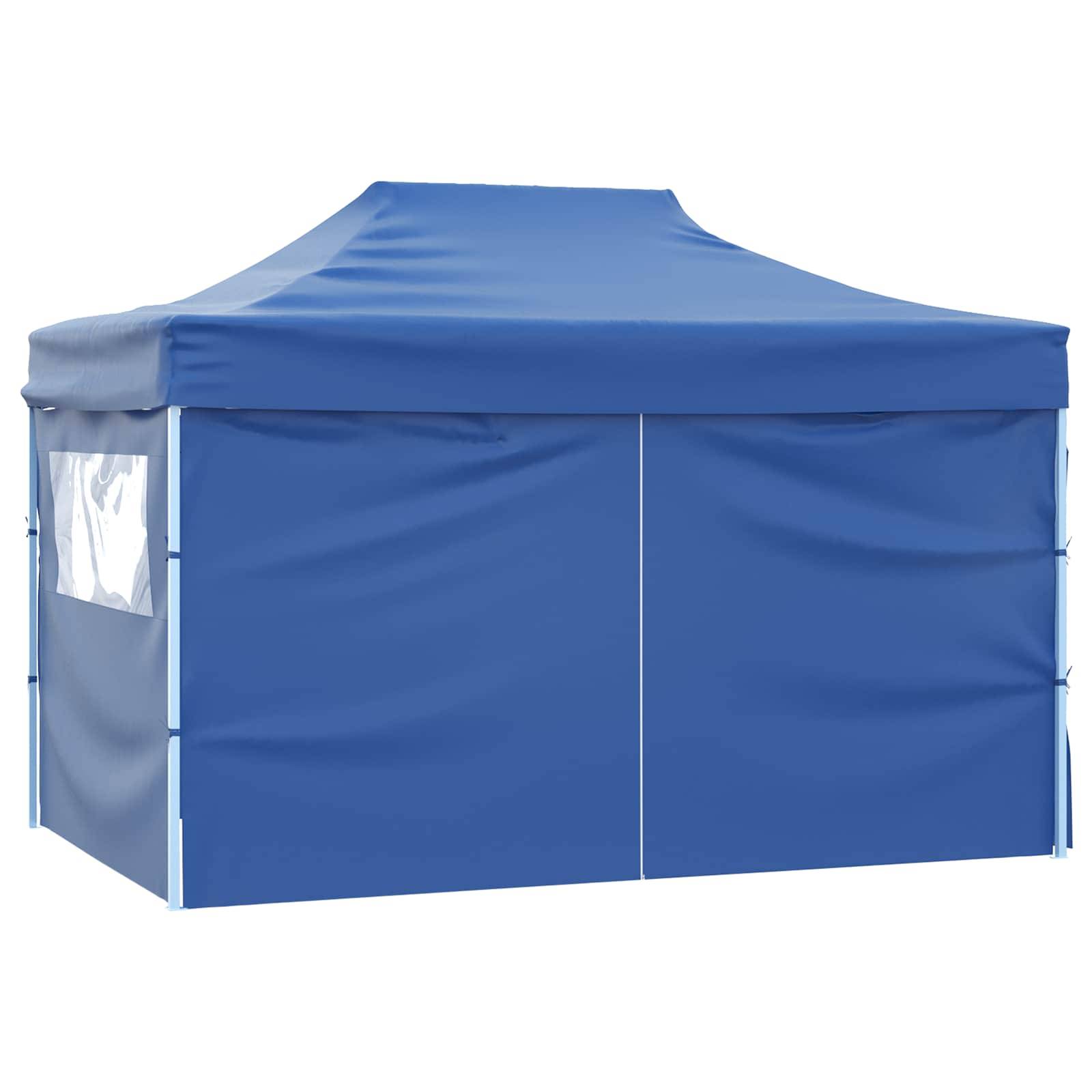 vidaXL Party-Zelt Blau 280 x 410 x 315 cm Oxford-Stoff