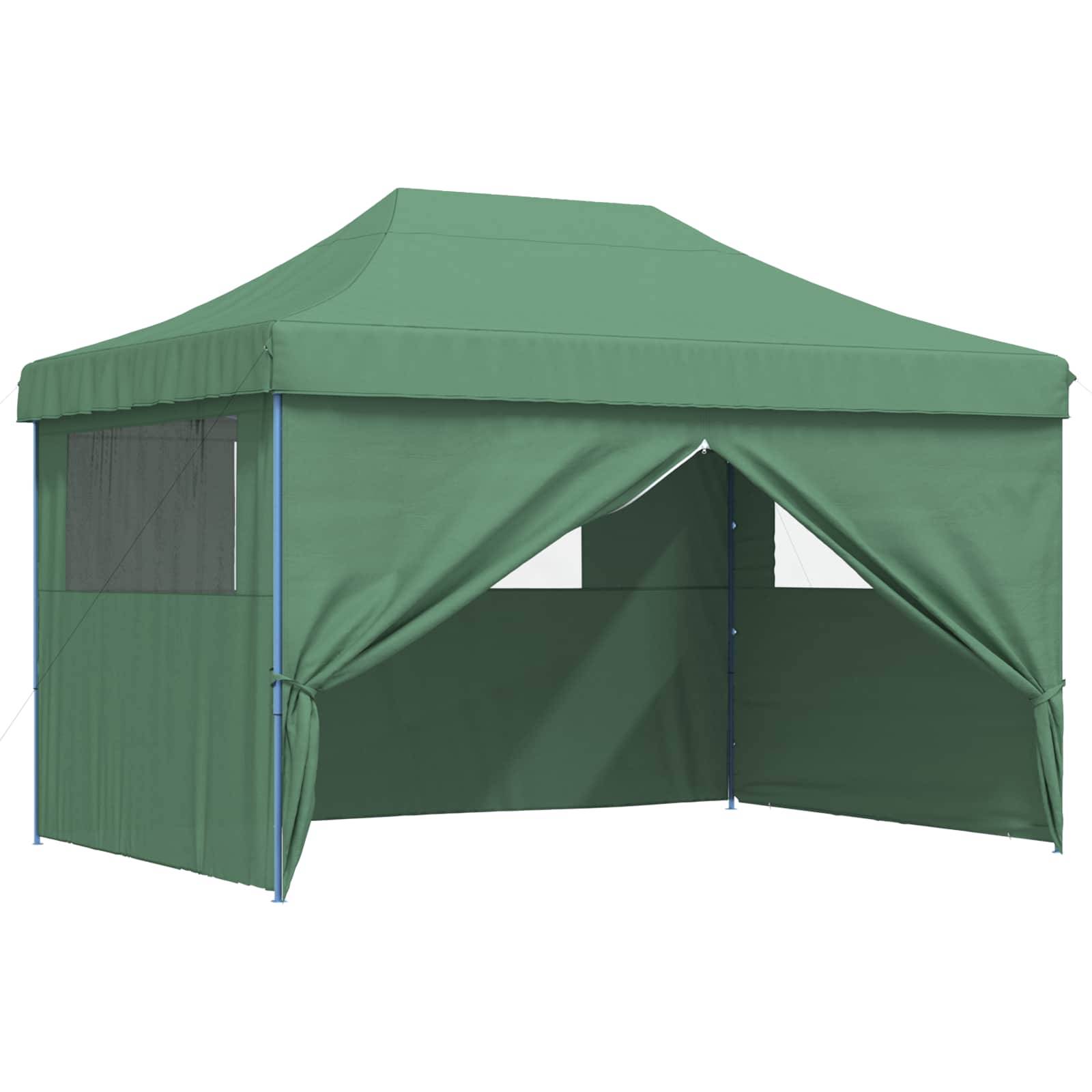 vidaXL Party-Zelt Grün 279 x 410 x 315 cm Oxford-Stoff