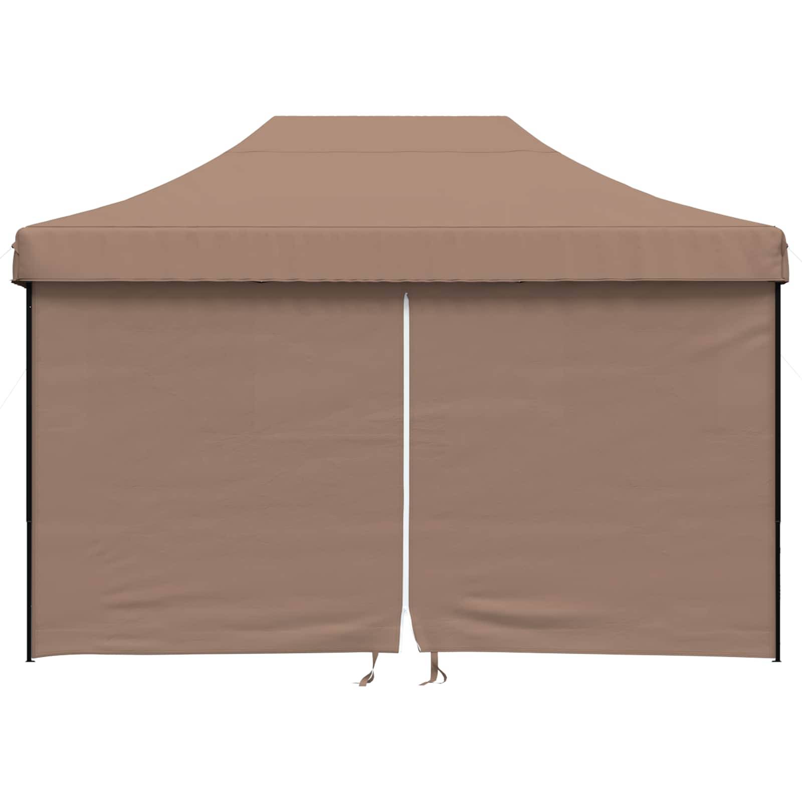 vidaXL Party-Zelt Braun 279 x 410 x 315 cm Oxford-Stoff