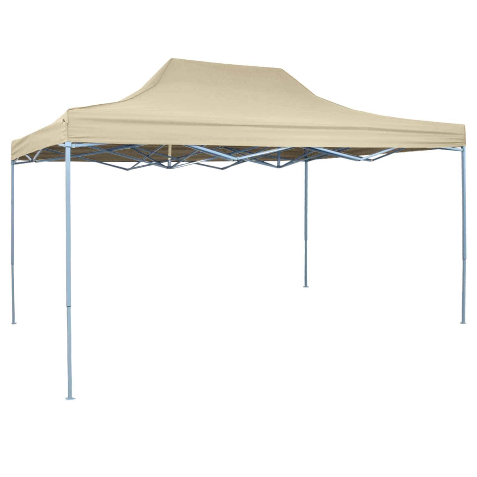 vidaXL Party-Zelt Creme 291 x 431 x 315 cm Oxford-Stoff